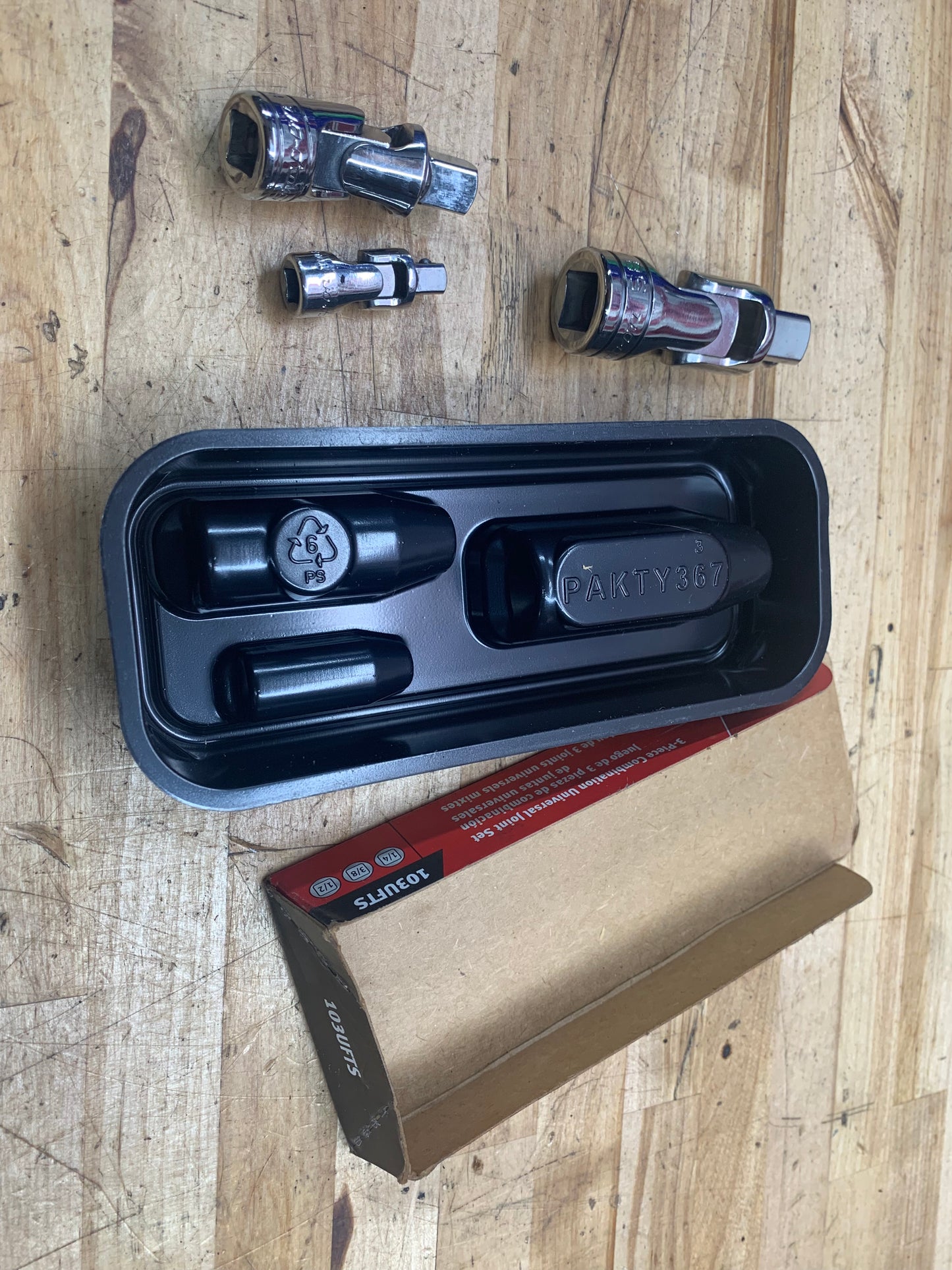 Snap On Chrome Universal Swivel adapter tray set 103UFTS