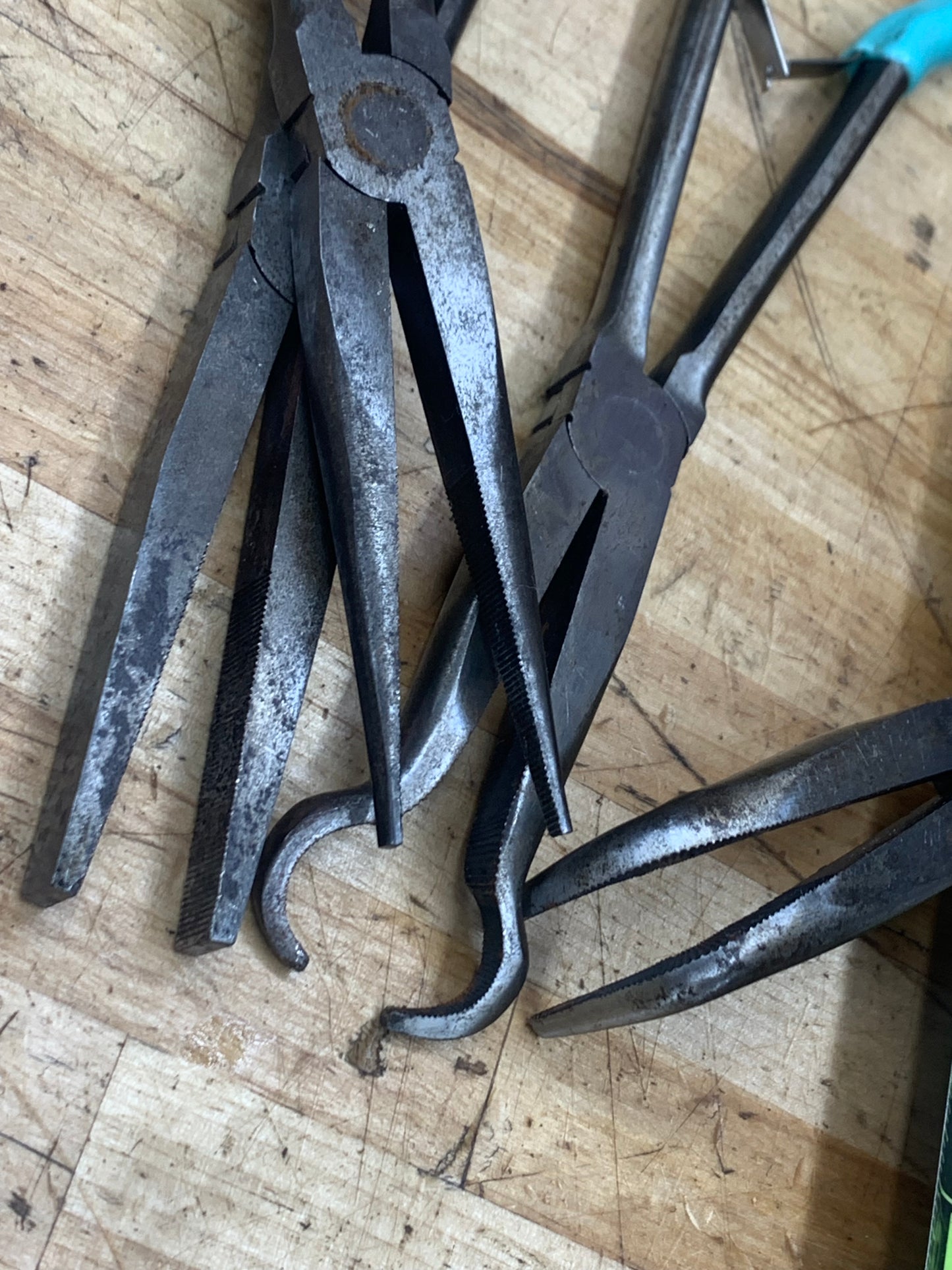 Matco 4pc Long Plier Bundle: Needlenose, Hose Grip, Duck Bill