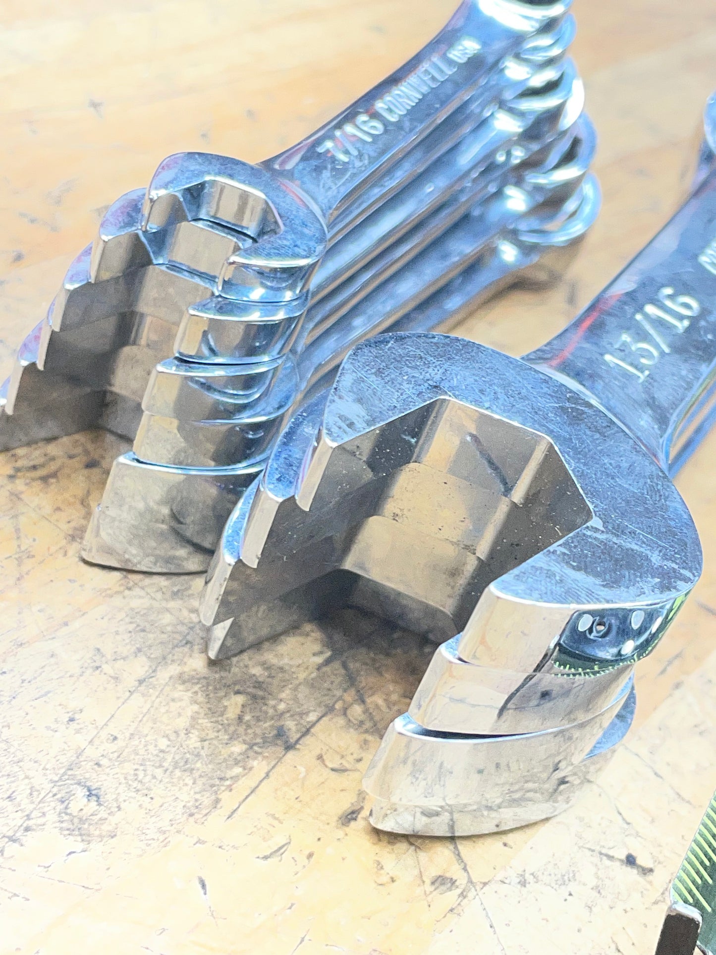 Cornwell SAE Stubby Combo Wrench Set 10pc 7/16”-1” USA WCXS110ST