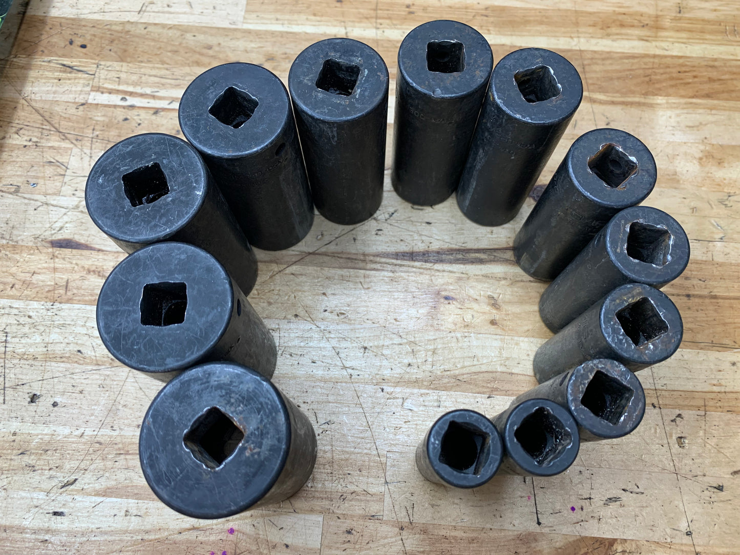 Snap On 1/2" SAE Deep Impact Socket Set 1/2"-1-1/4" 13pc USA 313SIMA