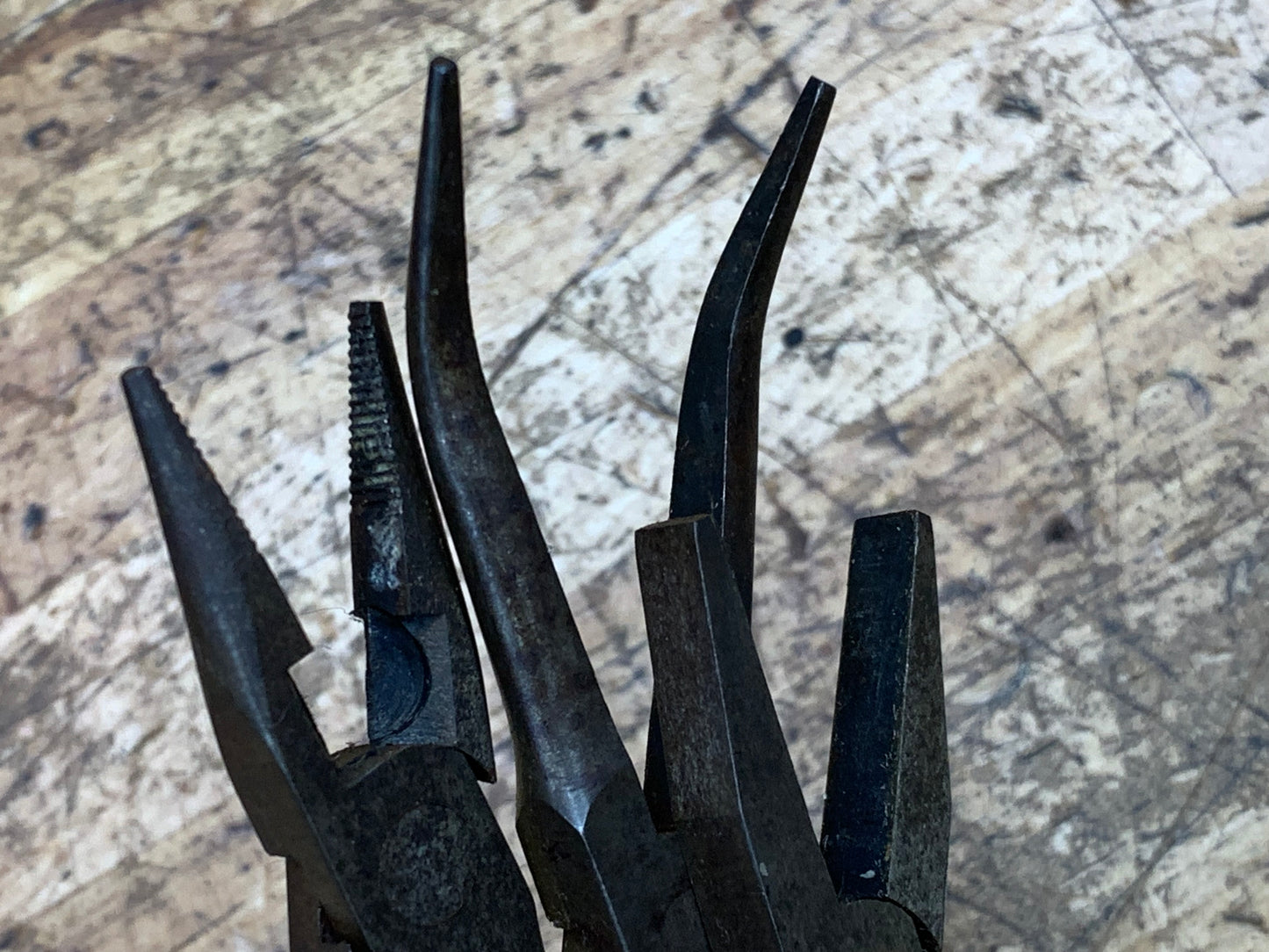 Mac Tools Mini Long Pliers 3pc: Needle Nose, Bent NN, Duckbill
