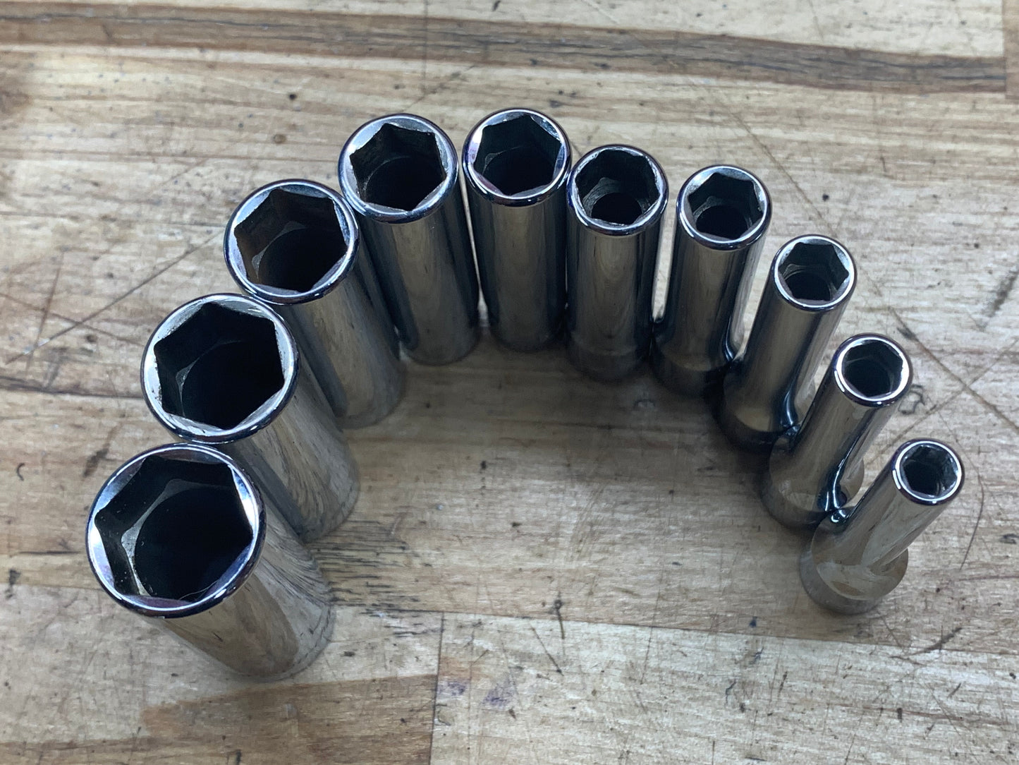 Snap On 1/4” SAE deep socket set 10pc. 110YTMSY