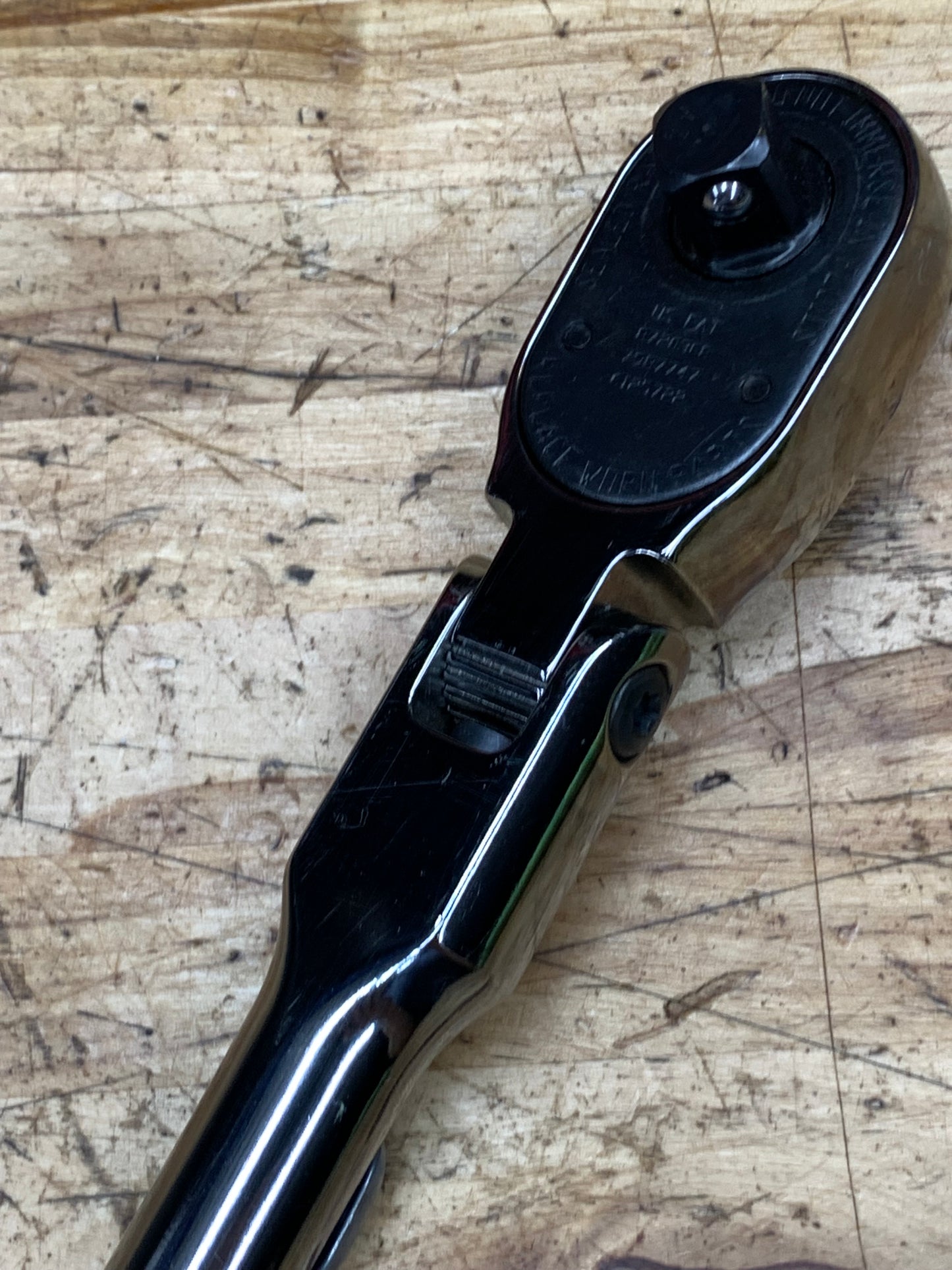 Snap On 1/2” Long Locking Flex Head Ratchet Soft Grip LIKE NEW USA SHLX80A