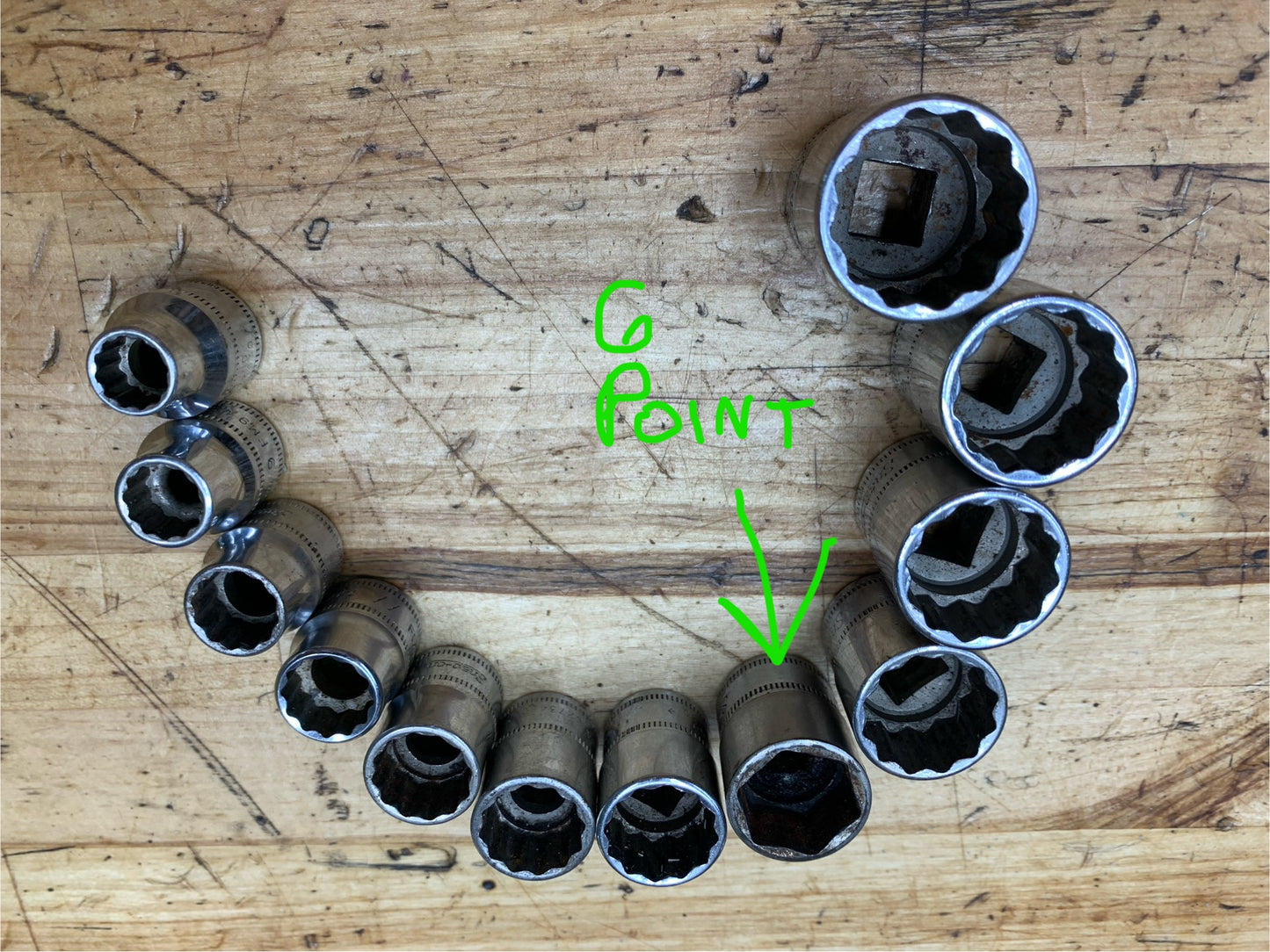 Snap On 3/8” Metric Shallow Socket Set 8-19mm 12pc USA 212FSMY