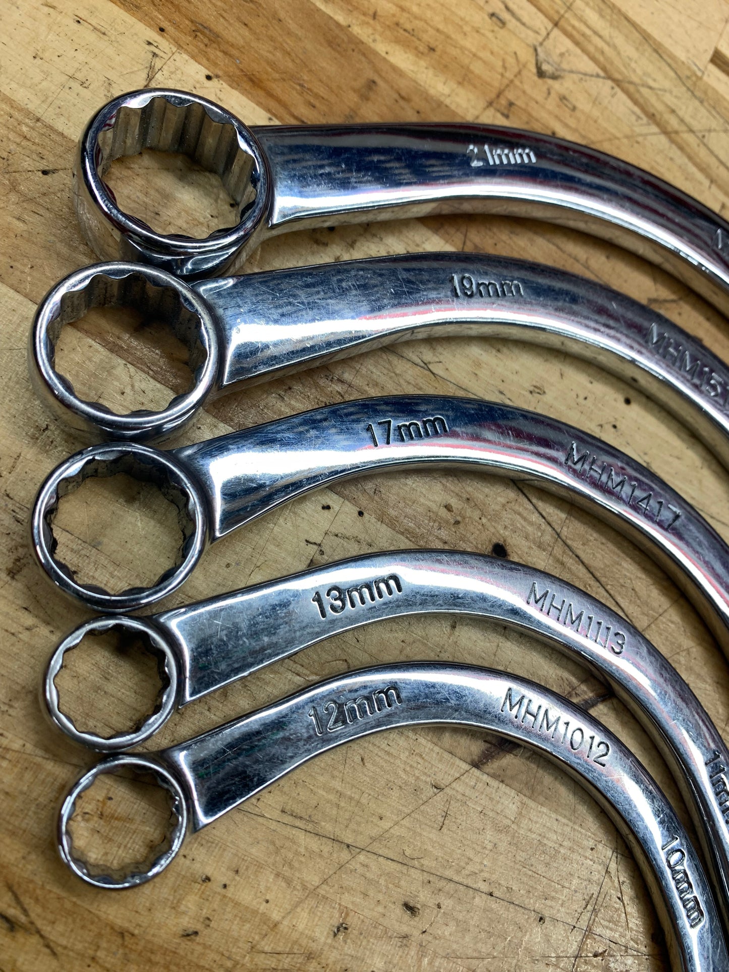 Matco SAE Half Moon Obstruction wrench set 5pc SMHM5T