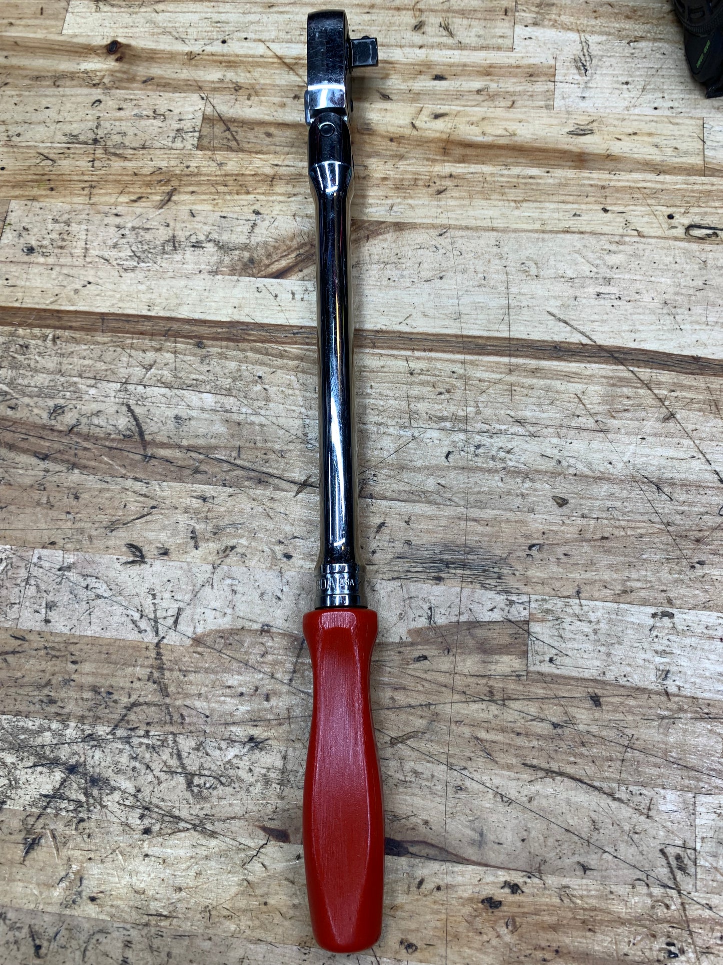 Snap On 3/8” Flex Head Ratchet Red Hard Handle FHLFD80A USA