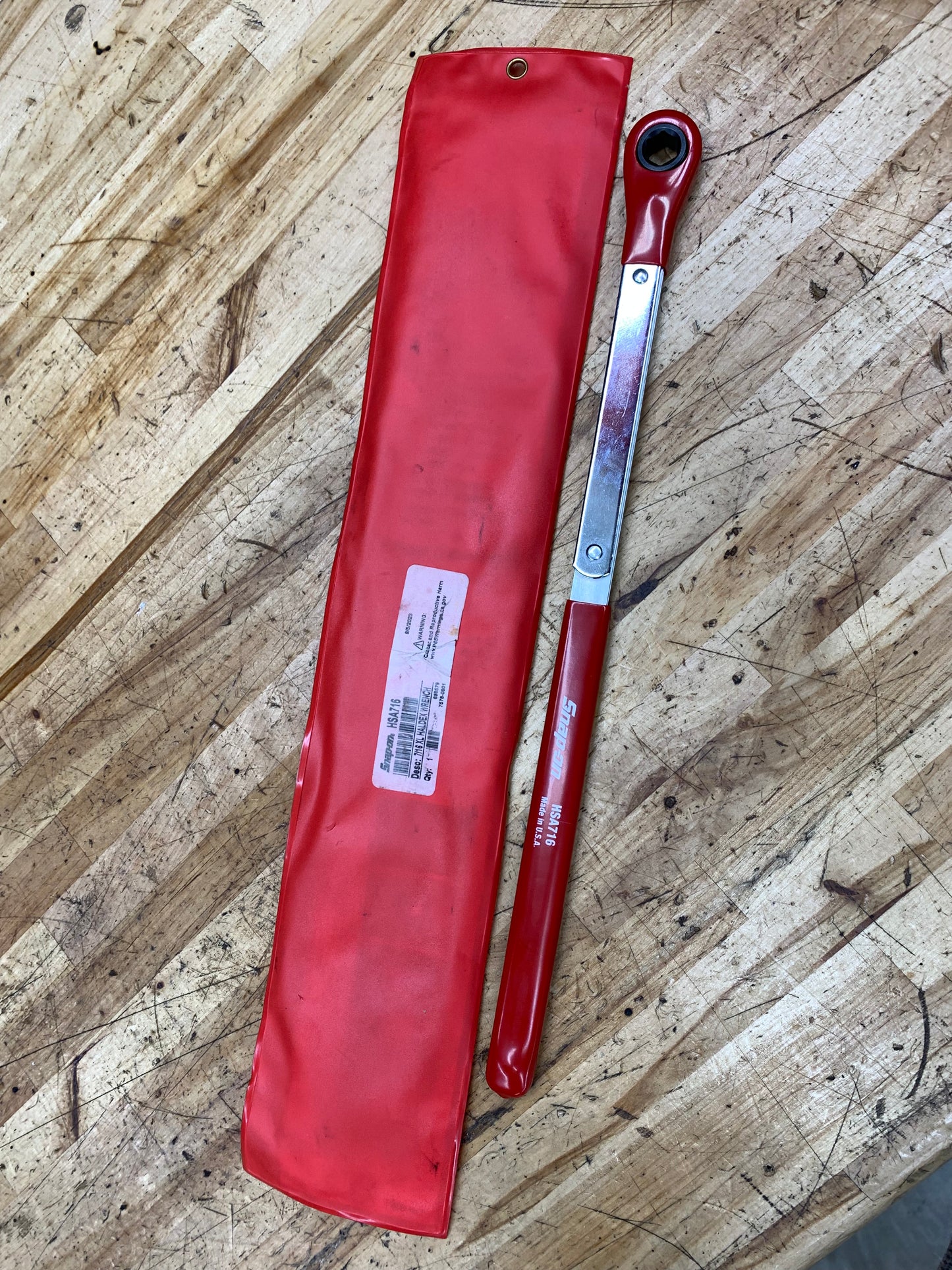 Snap On NOS 7/16" Extra Long Automatic Slack Adjuster Wrench NIB USA HSA716