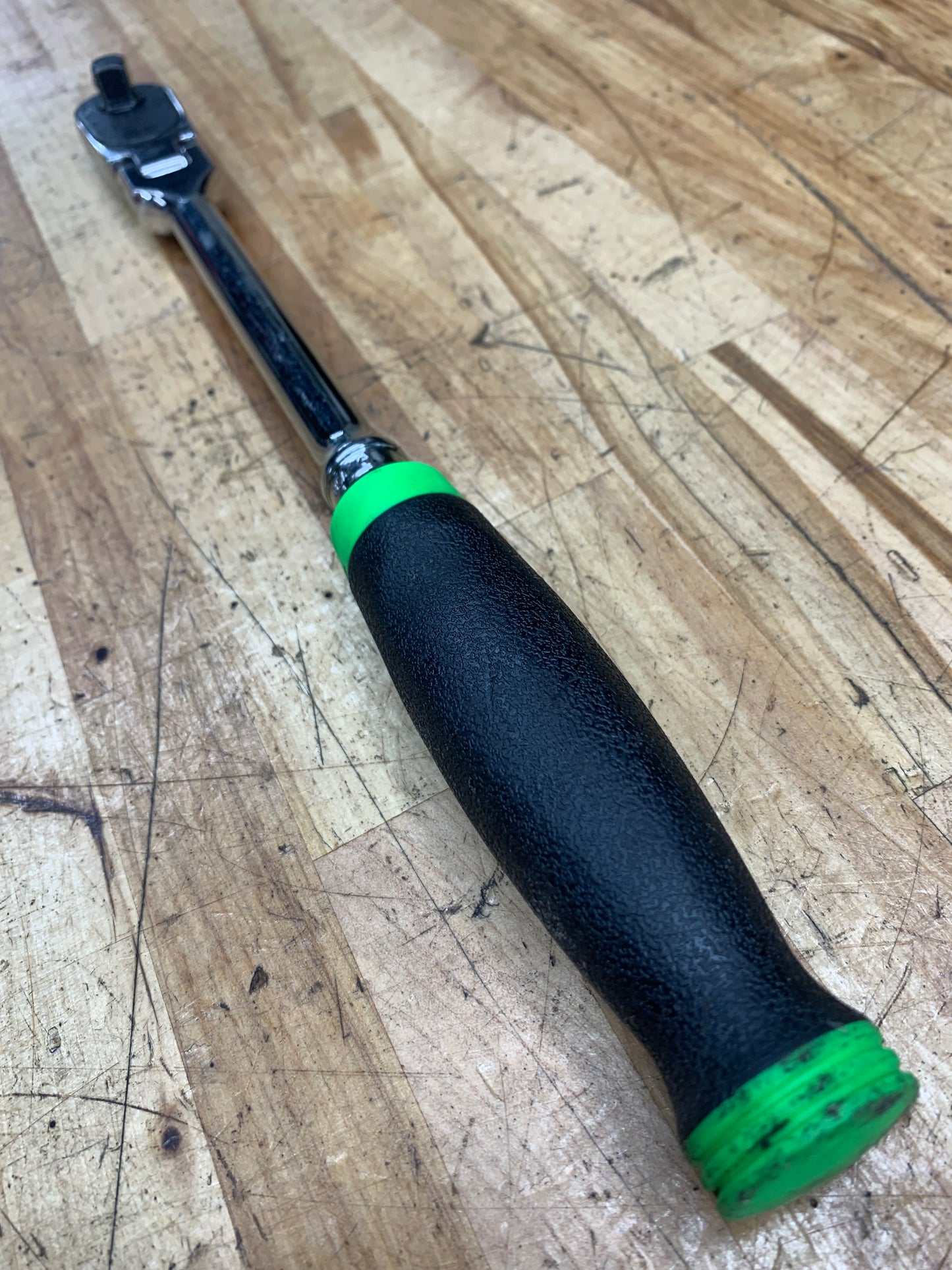 Snap On 3/8" Flex Head Ratchet Green FHLFD100