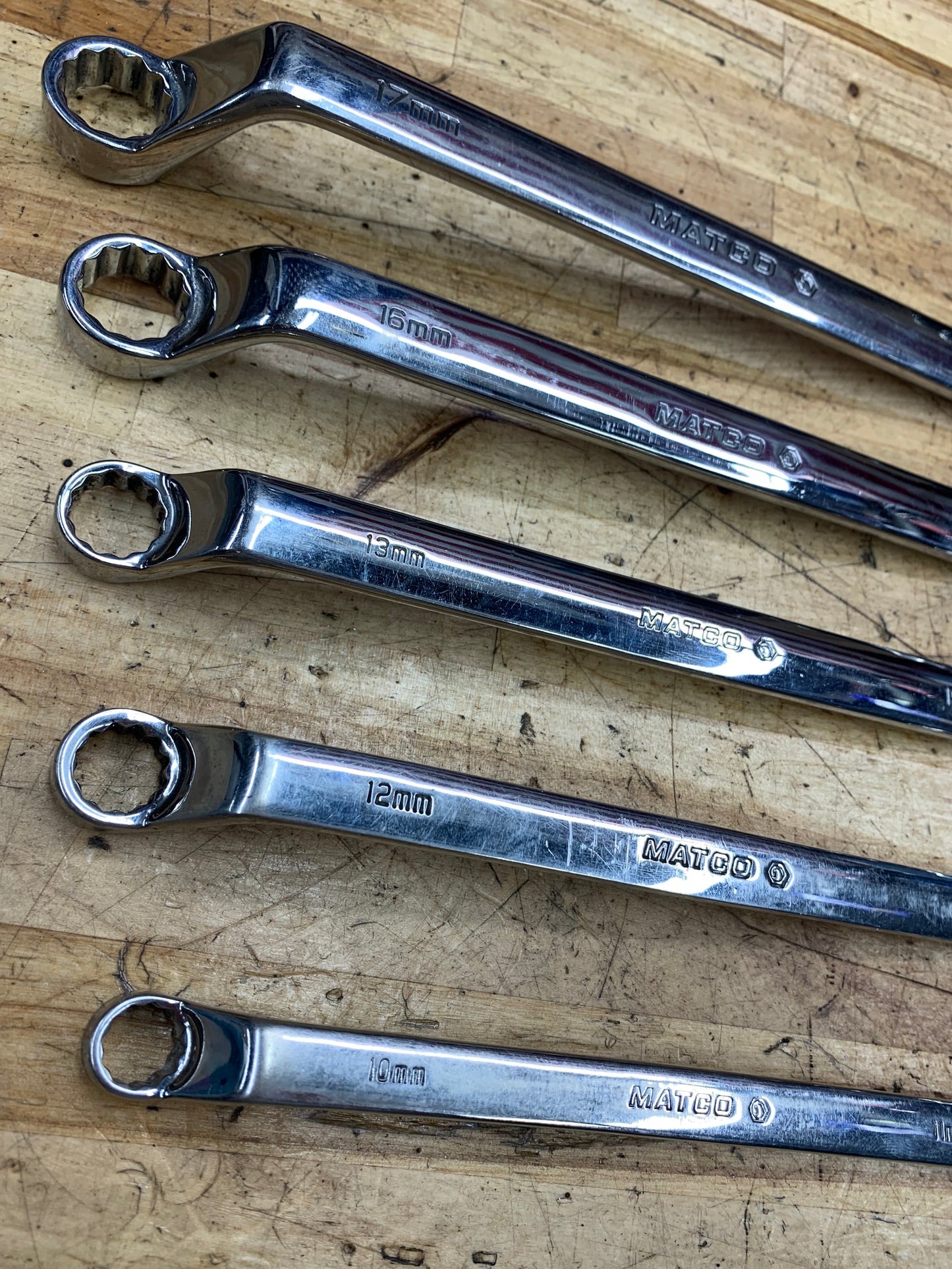 Matco Metric Offset Box Wrench Set 5pc USA