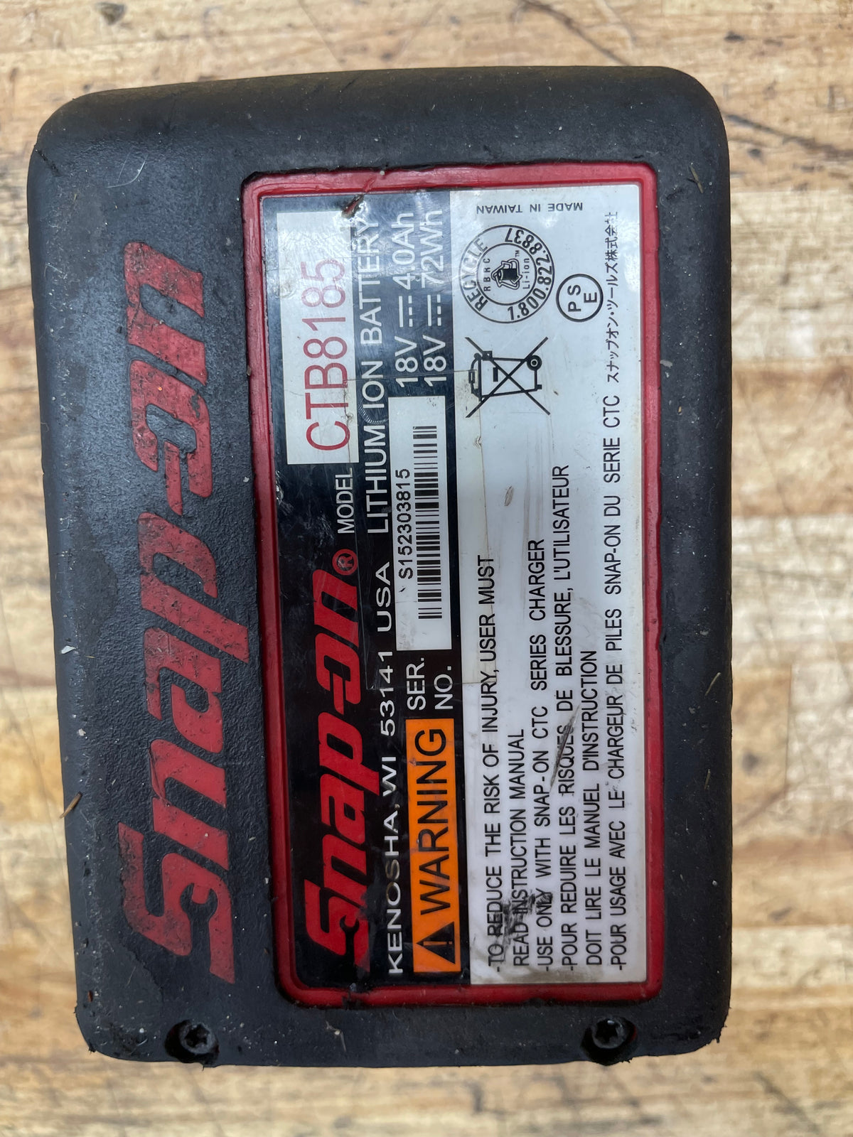 Snap On 18V Battery
