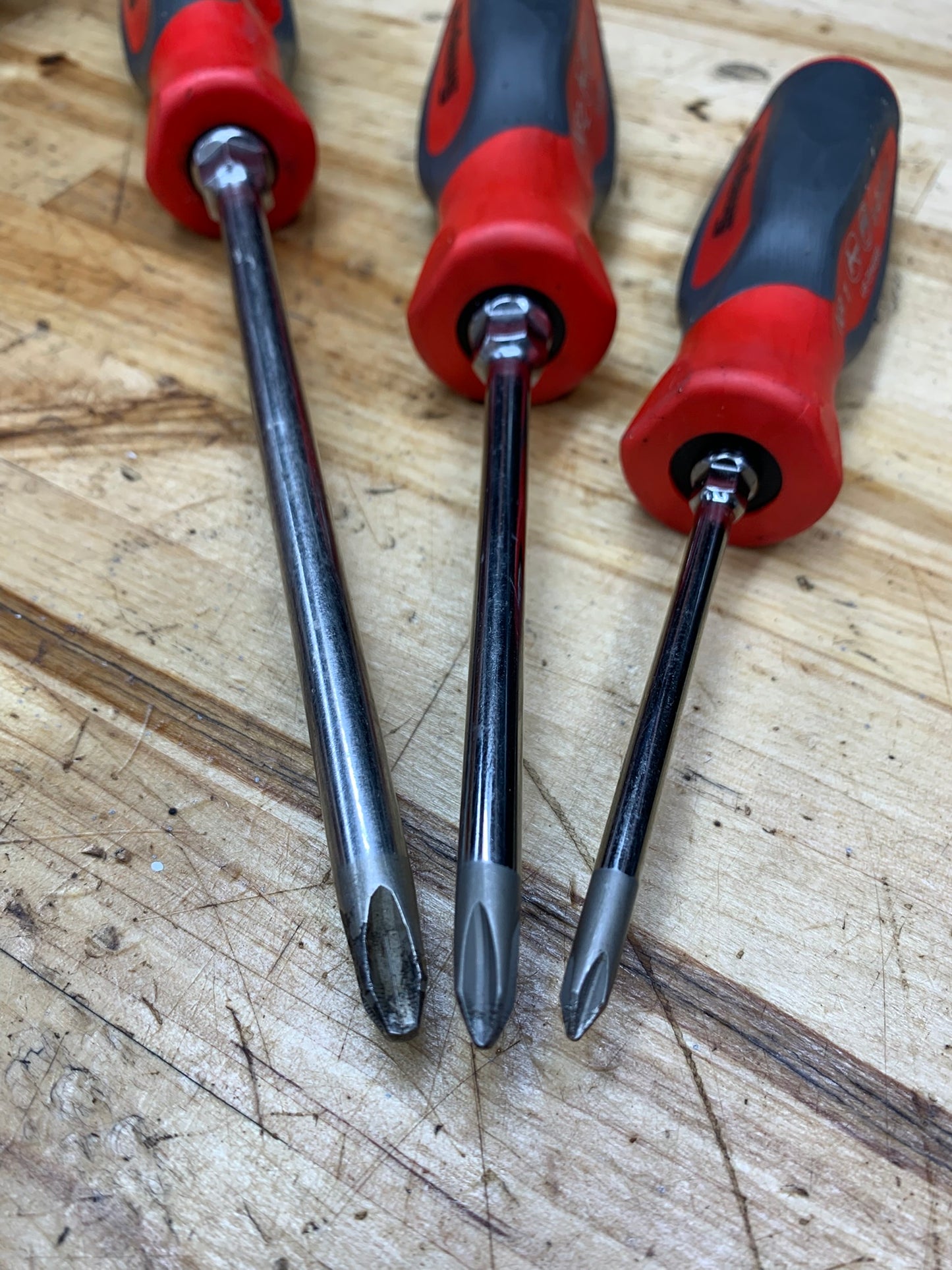 Snap On 3pc Phillips Hard Instinct Handle Screwdriver Set USA