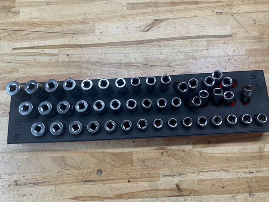 45pc Snap On 3/8” metric foam socket master set 245SFMSFR