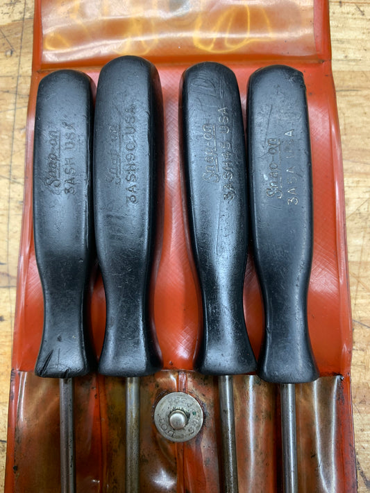 Snap On Vintage 4pc Pick Set Pouch USA ASA204