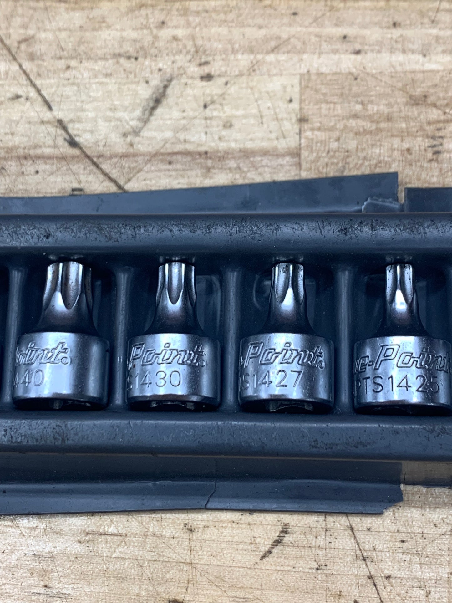 Blue Point 1/4” 10pc. Torx Socket Tray Set Low Profile USA BLPTORX1410