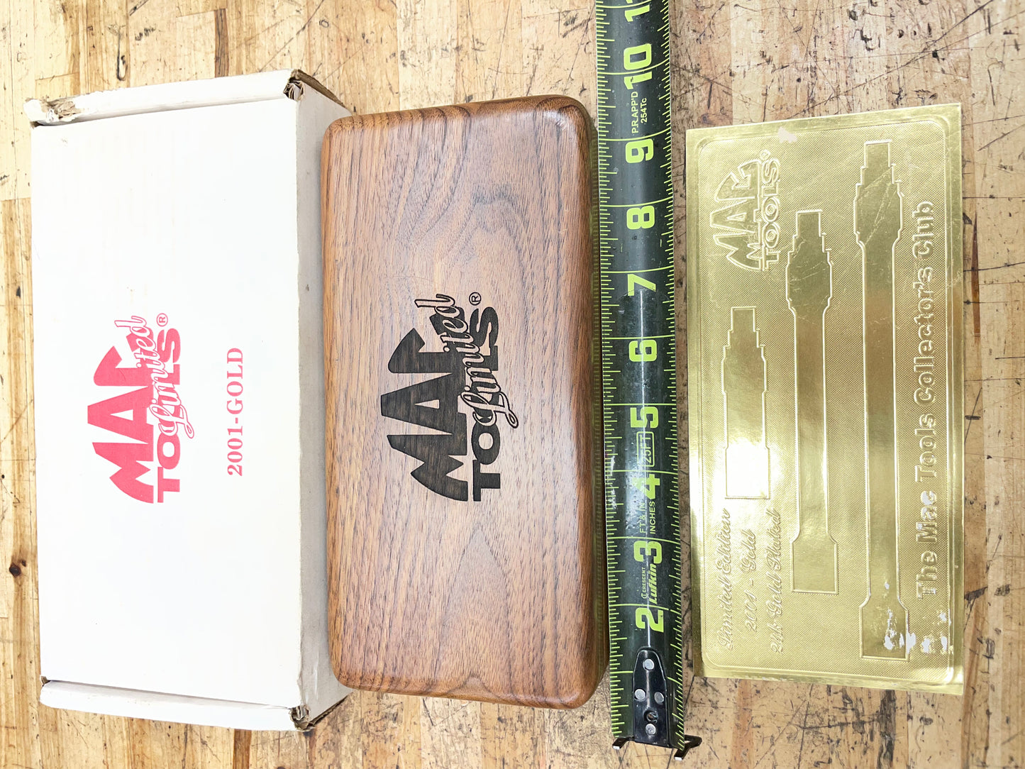 Mac Tools 2001 Limited Edition 24k Gold Plated Locking Extension Set USA 2001GOLD