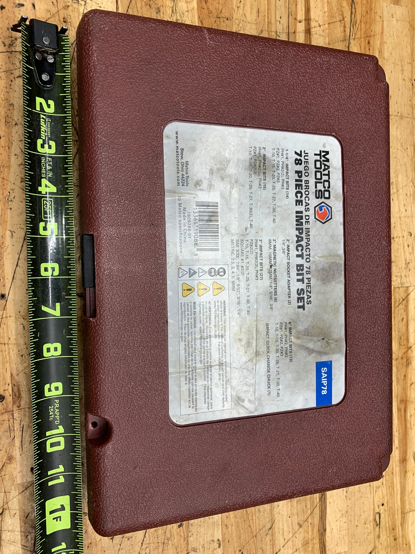 Matco Tools Master Impact Bit Set 78pc. SAIP78