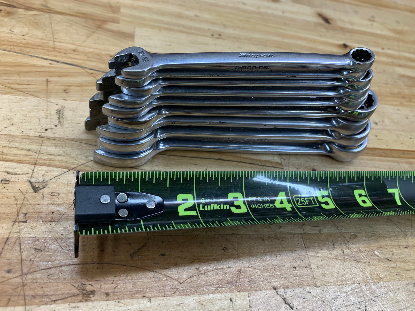 Snap On Short Pattern SAE Wrench Set 9pc 5/16"-3/4OEXS709B