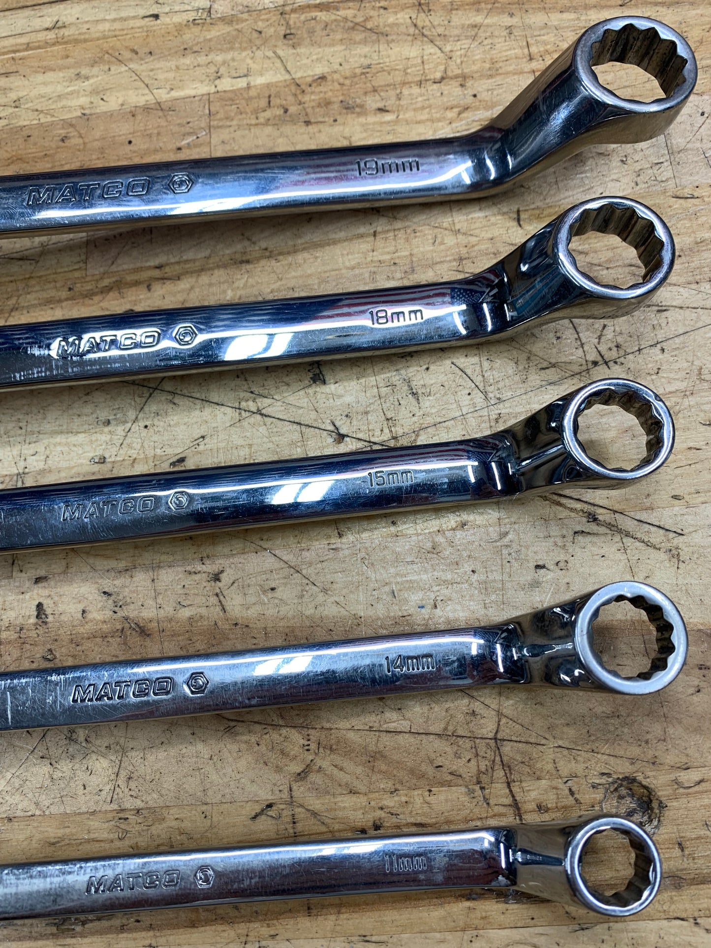 Matco Metric Offset Box Wrench Set 5pc USA
