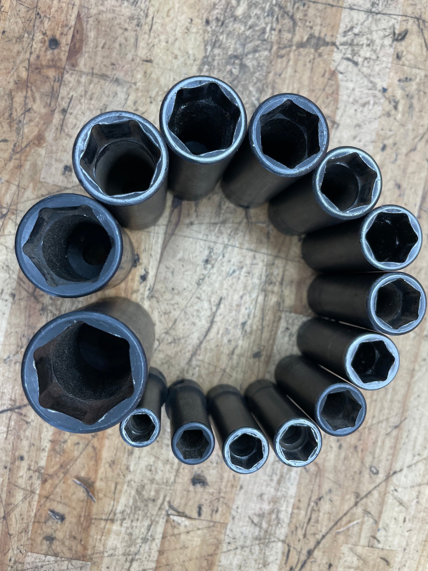 CAT by Snap On 3/8” Metric Deep Impact Socket Set 14pc USA 8-24mm