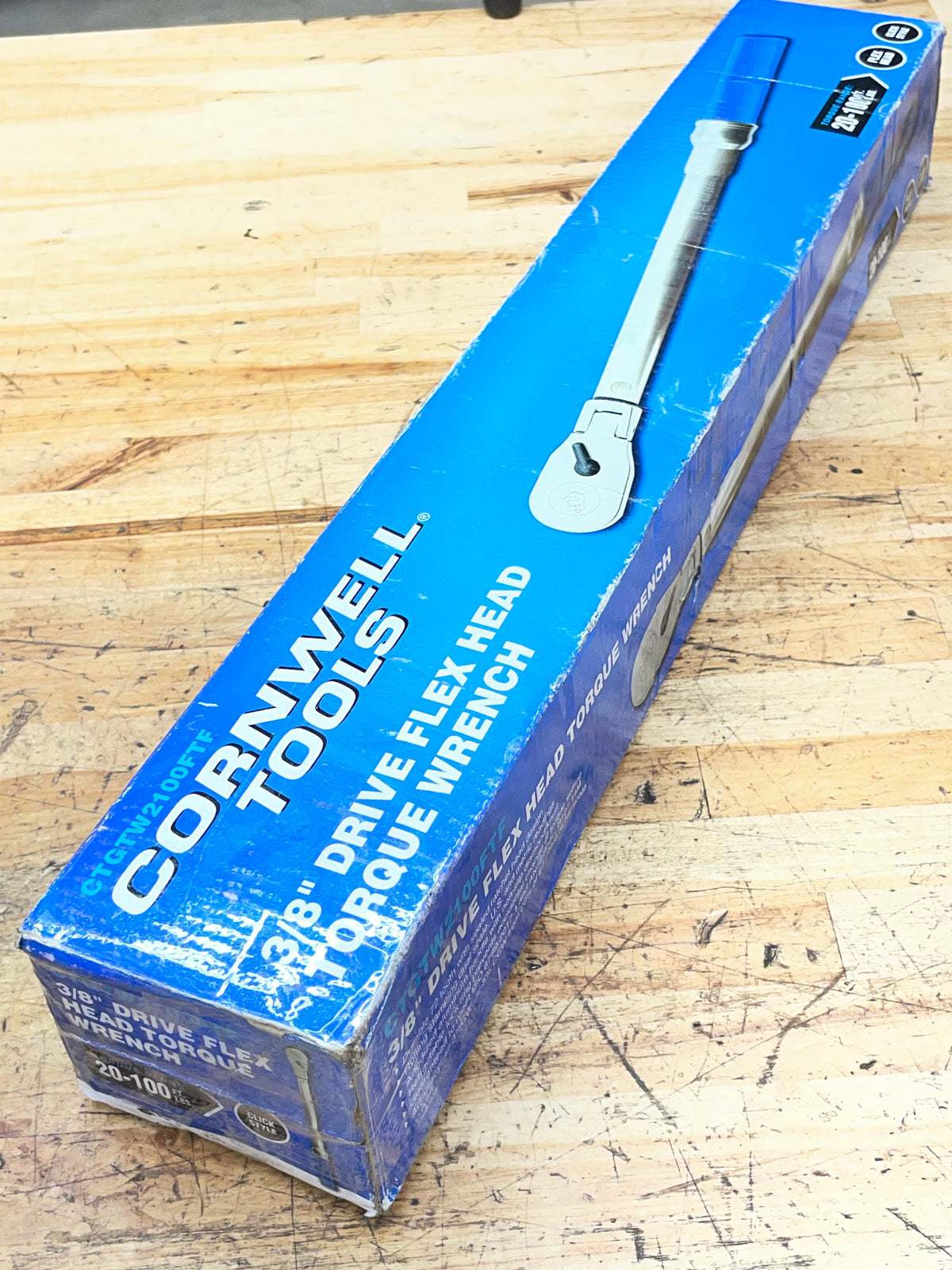 Cornwell 3/8” Click Type Torque Wrench 20-100FtLb. BRAND NEW CTGW2100FTF