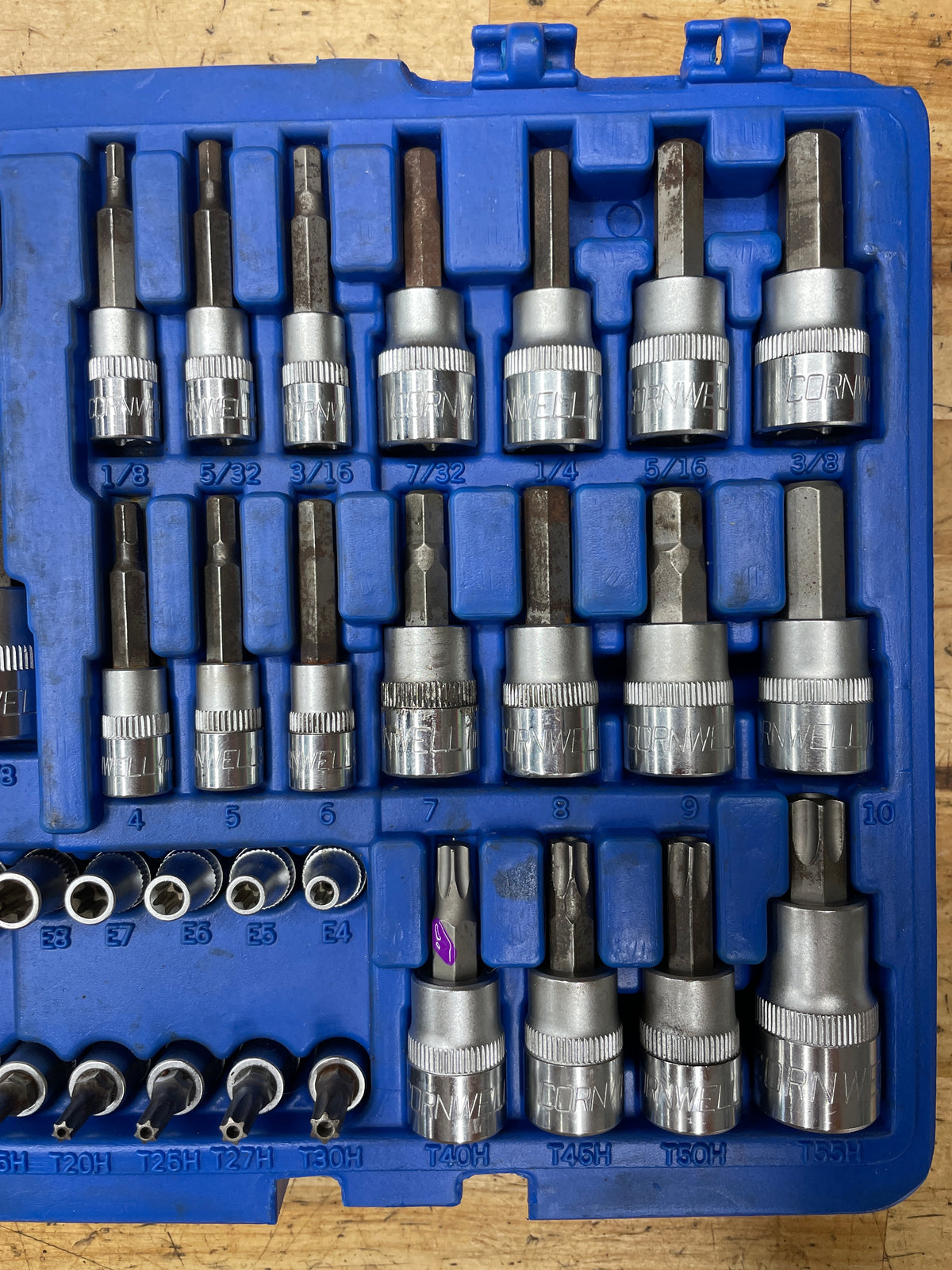 Cornwell Master Torx/E-Torx Socket and Bit Set 62pc COMPLETE CBSMTH62S