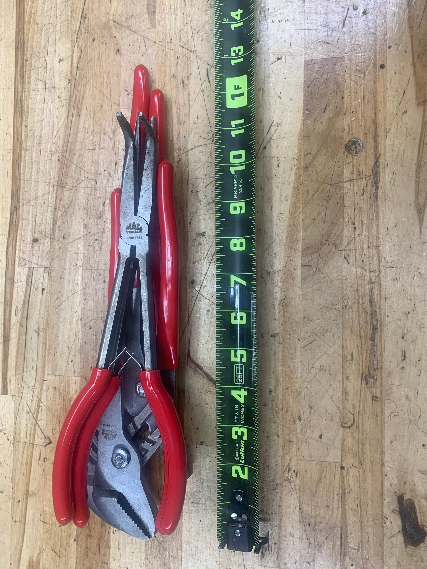 Mac Tools 4pc Plier set Long Reach Needle Nose, Tongue Groove