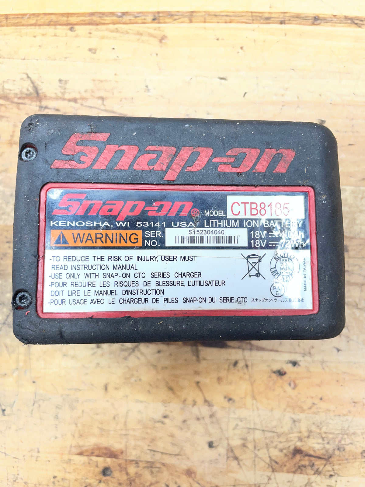 Snap On 18V Battery