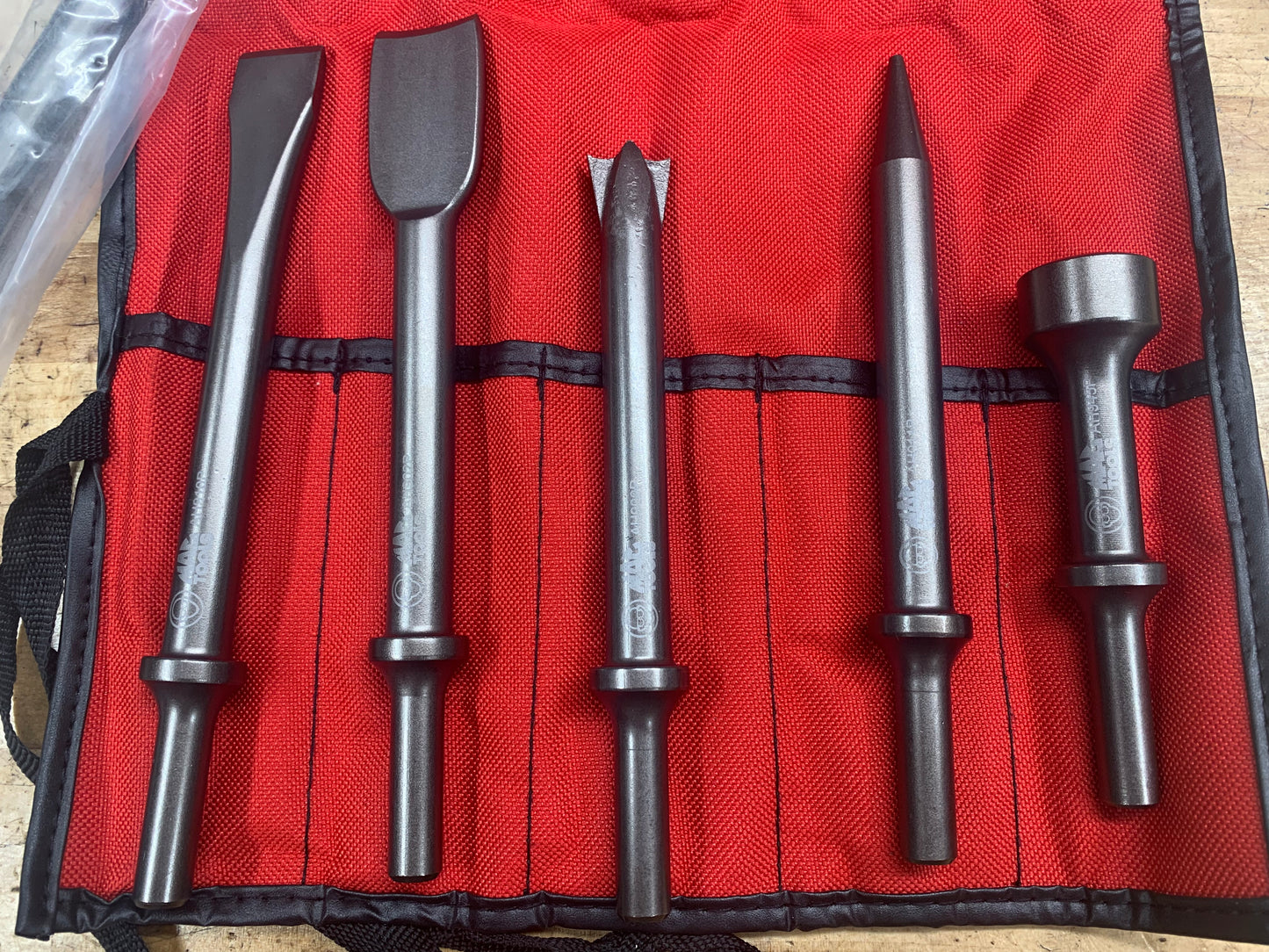 Mac tools air hammer bit set 5pc PLUS pickle fork and XL bits AHBK5P