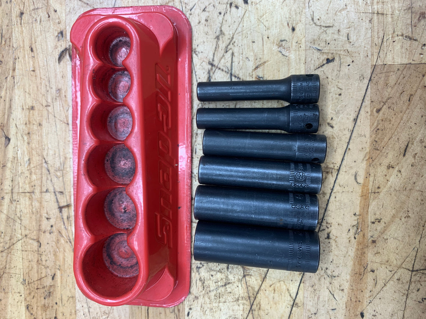 Snap On 1/4" SAE Deep Impact Socket Set 6pc USA 106SIMTM