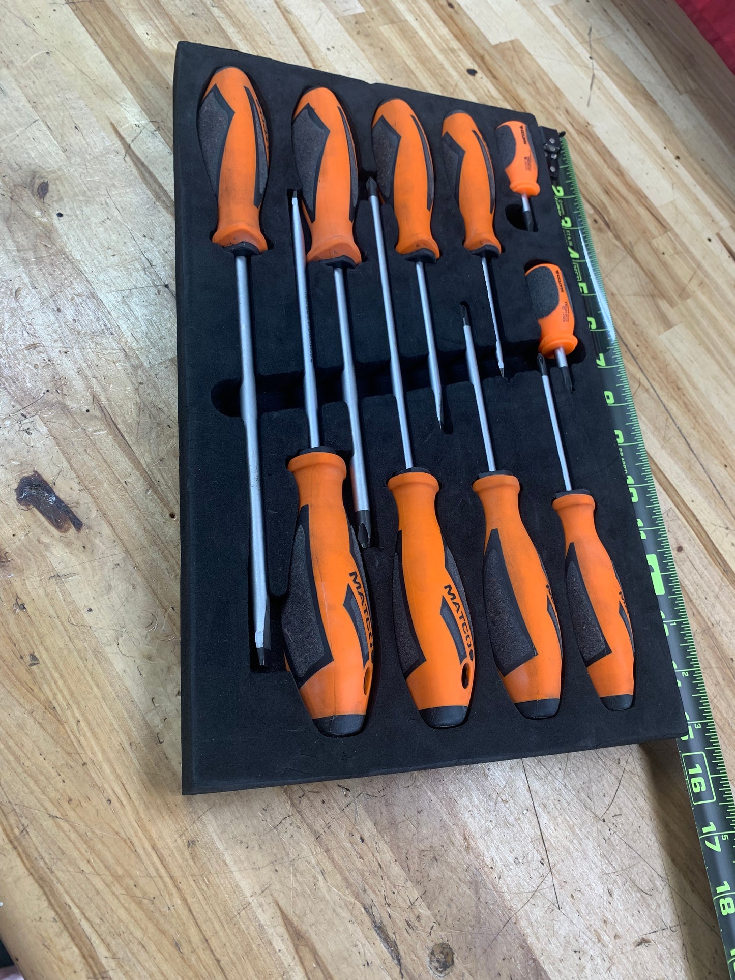 Matco screwdriver foam set 10pc SSPCO10C