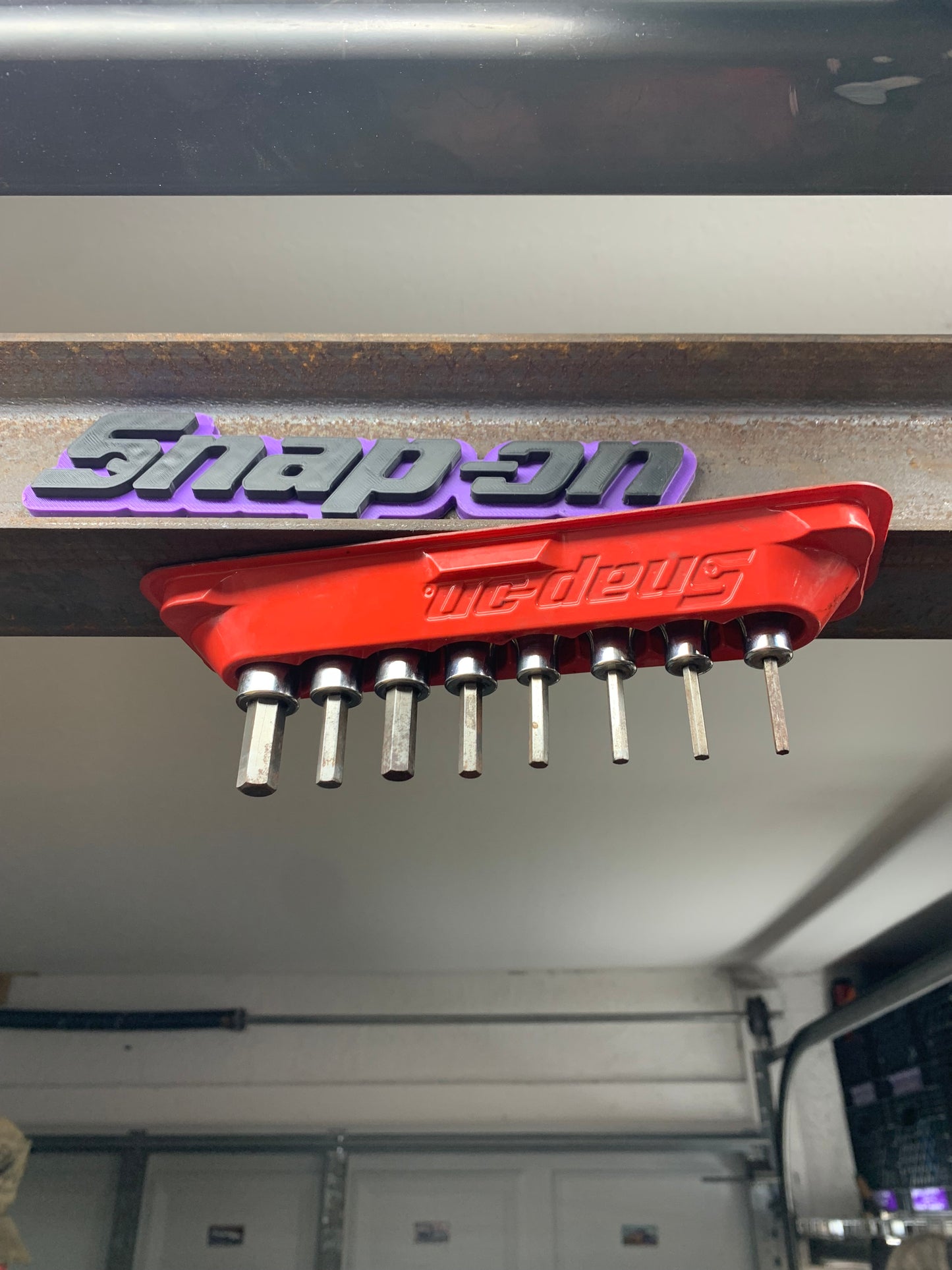 Snap On SAE Hex 3/8” Drive Socket Set w/ Mag. Tray 8pc. USA 208EFAY