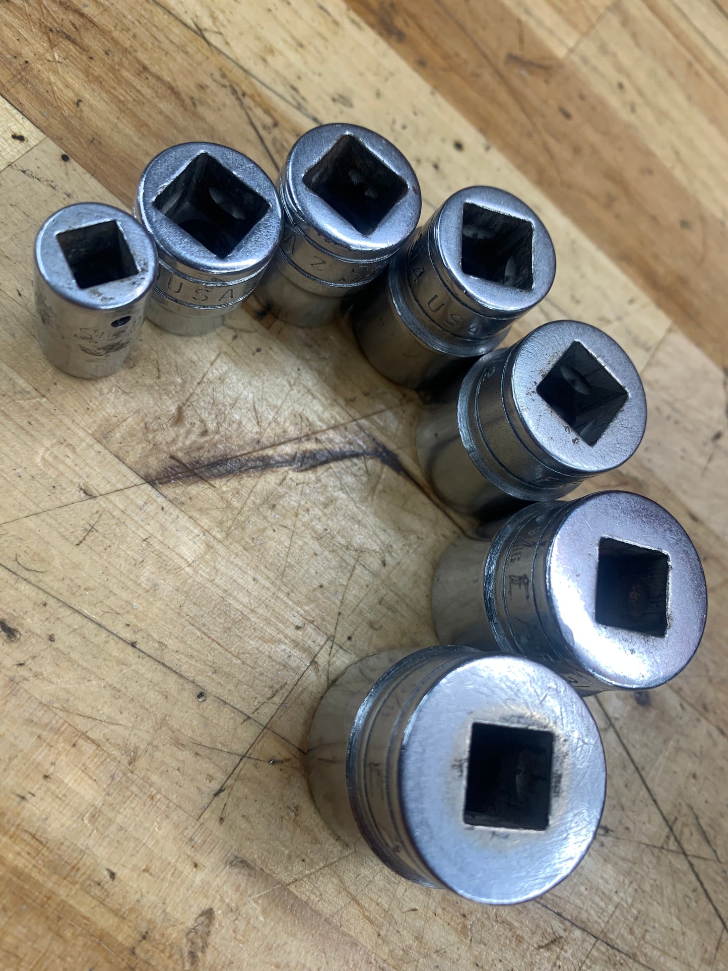 Snap On 8 Point Sockets 7pc. VINTAGE