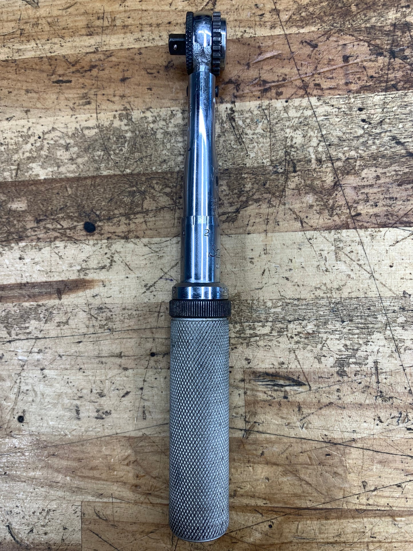 Snap On 1/4" Click Style Micrometer Torque Wrench 5-50 In. Lb. QJR-104A