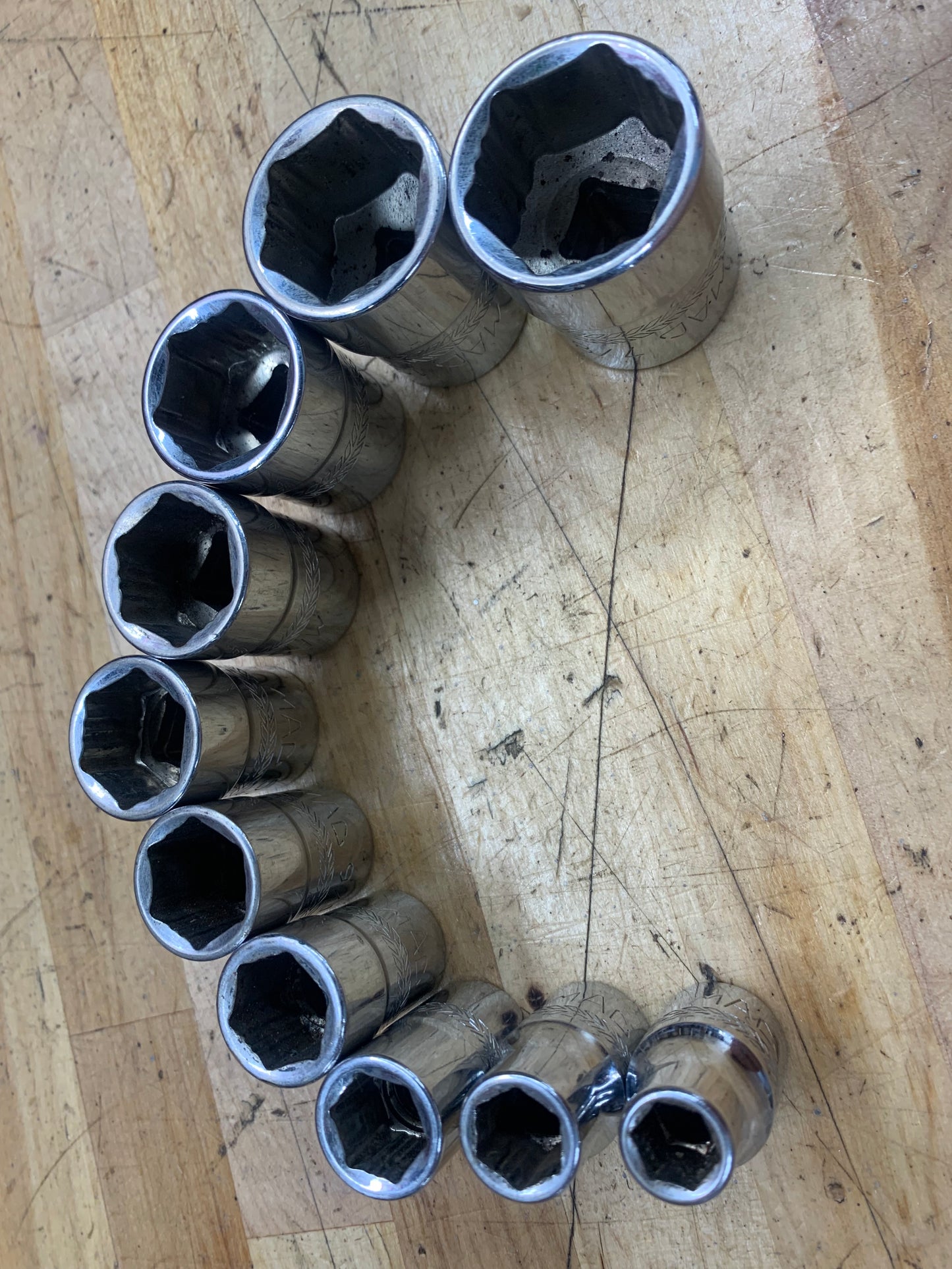 Mac Tools 3/8" SAE Shallow Socket Set 10pc 6pt