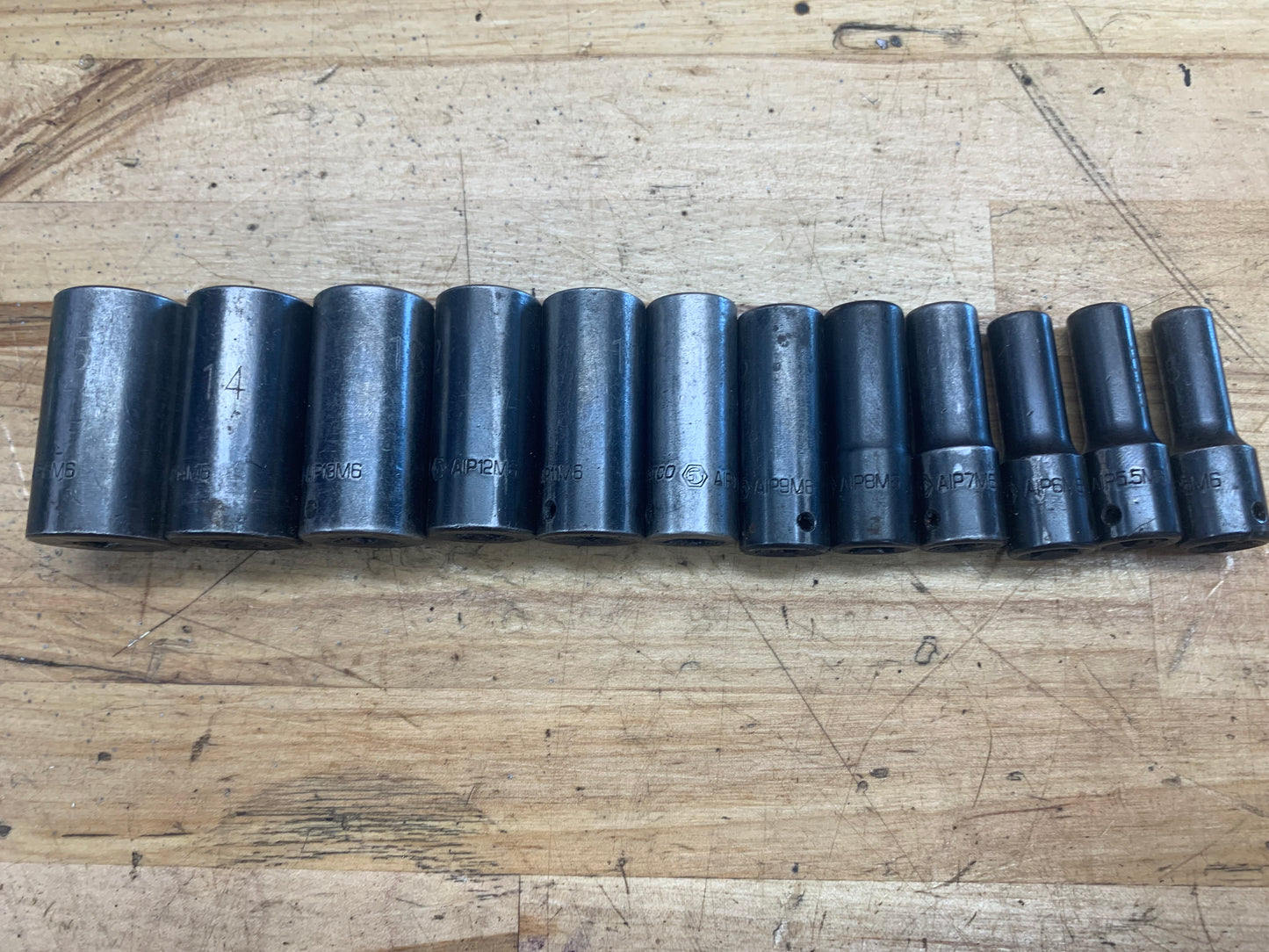 Matco 1/4” Metric Impact Deep Socket Set SADPM146V