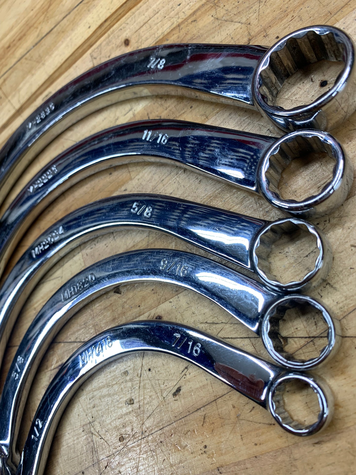 Matco SAE Half Moon Obstruction wrench set 5pc SMH5T