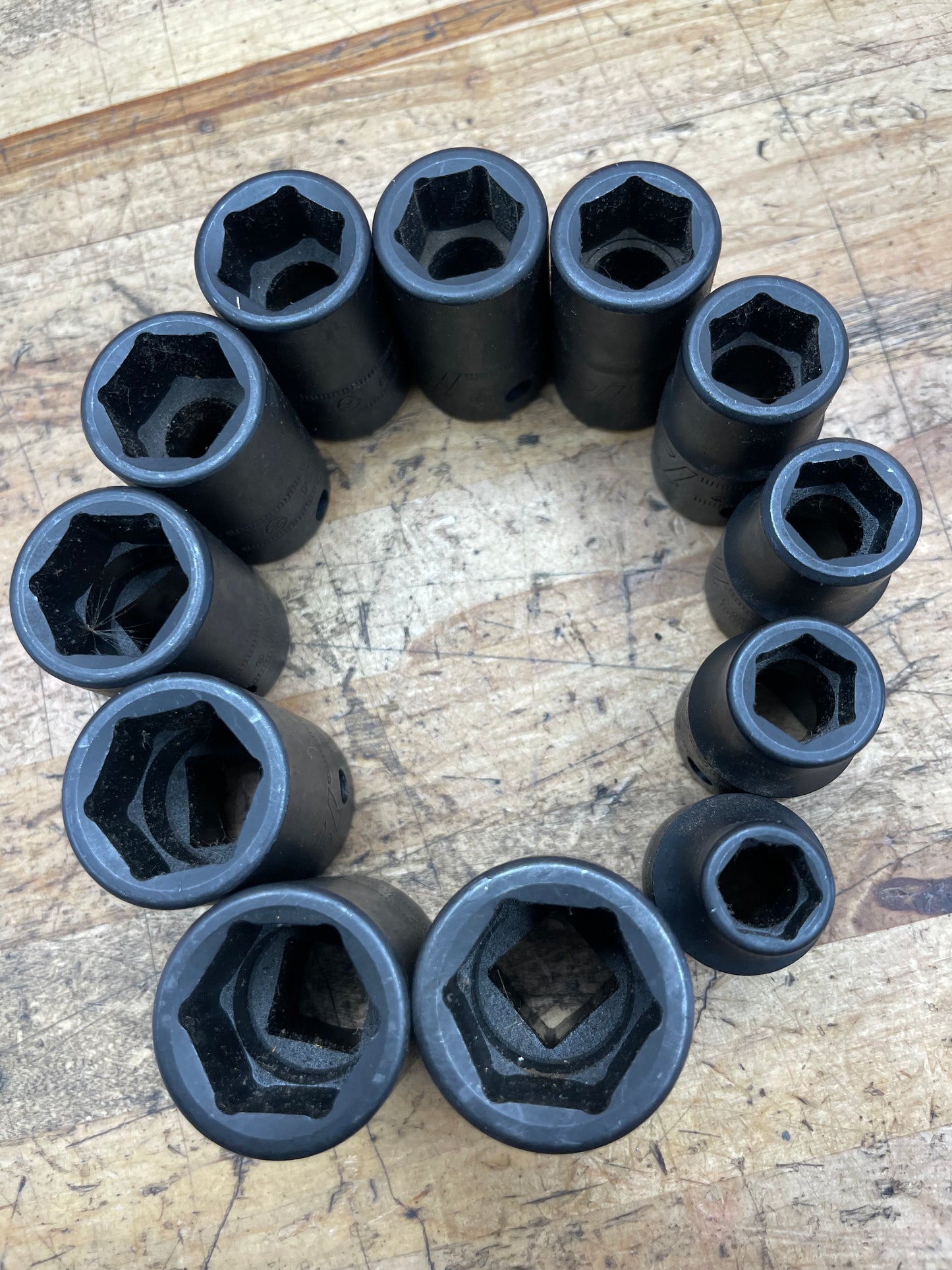 CAT by Snap On 1/2” Metric Shallow Impact Socket Set 12pc USA 10-21mm