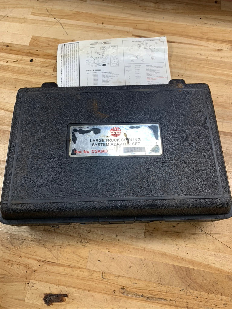 Mac large truck cooling system adapter set CSA600