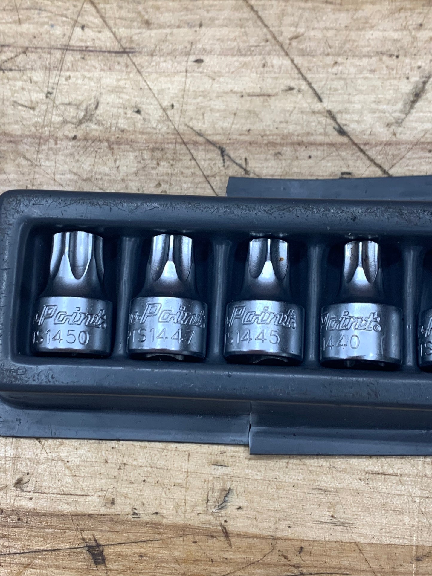 Blue Point 1/4” 10pc. Torx Socket Tray Set Low Profile USA BLPTORX1410