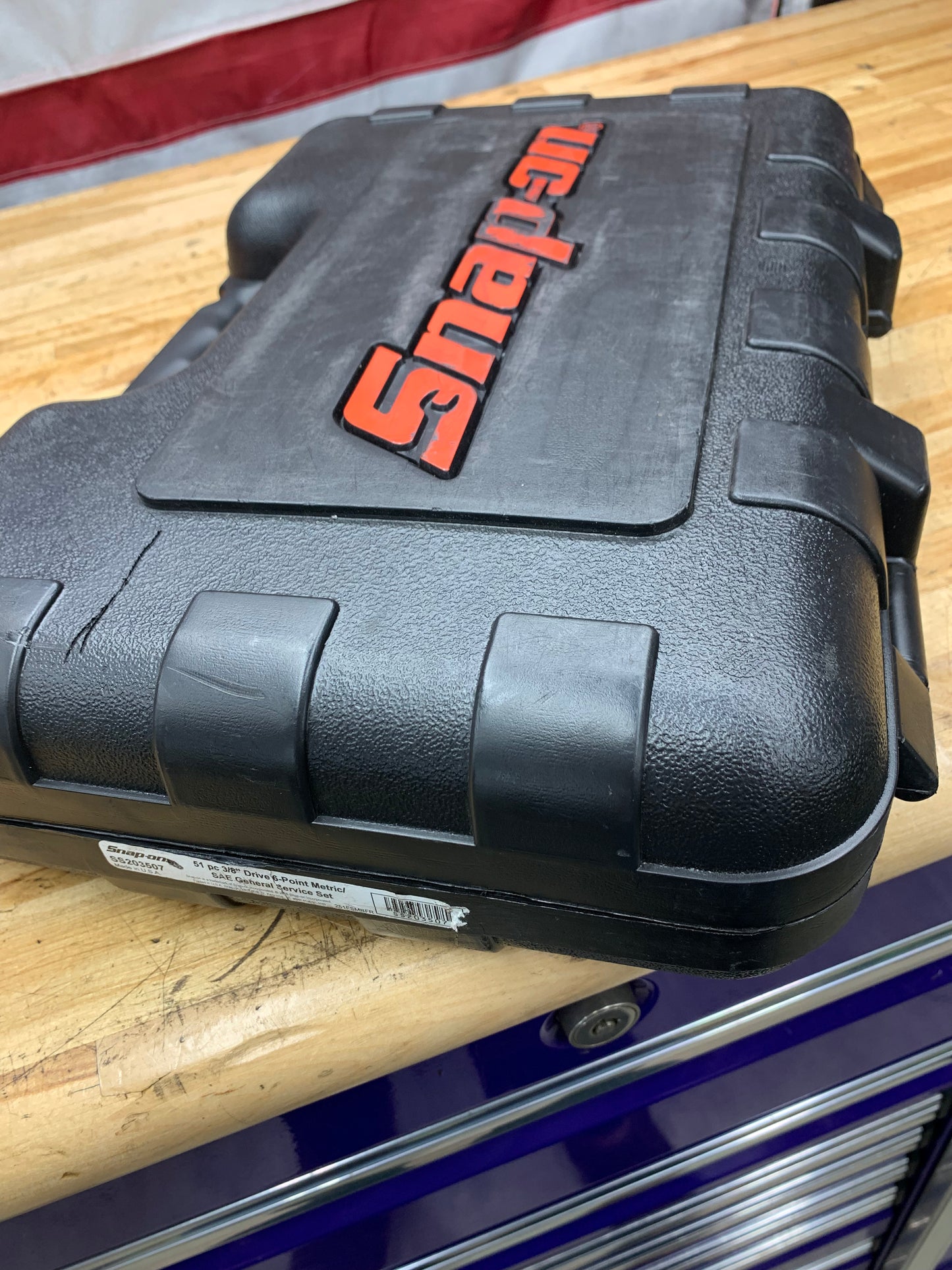 Snap On 3/8" Metric And SAE, MASTER SOCKET FOAM Ratchet Service Set FMGSS06B USA