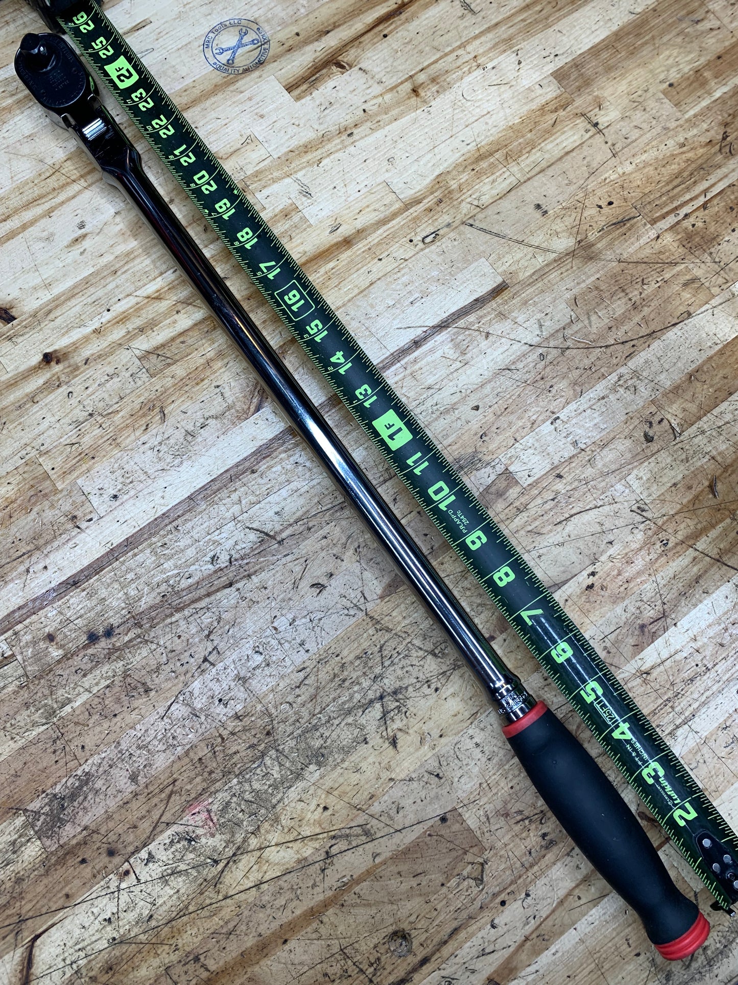 Snap On 1/2” Long Locking Flex Head Ratchet Soft Grip LIKE NEW USA SHLX80A