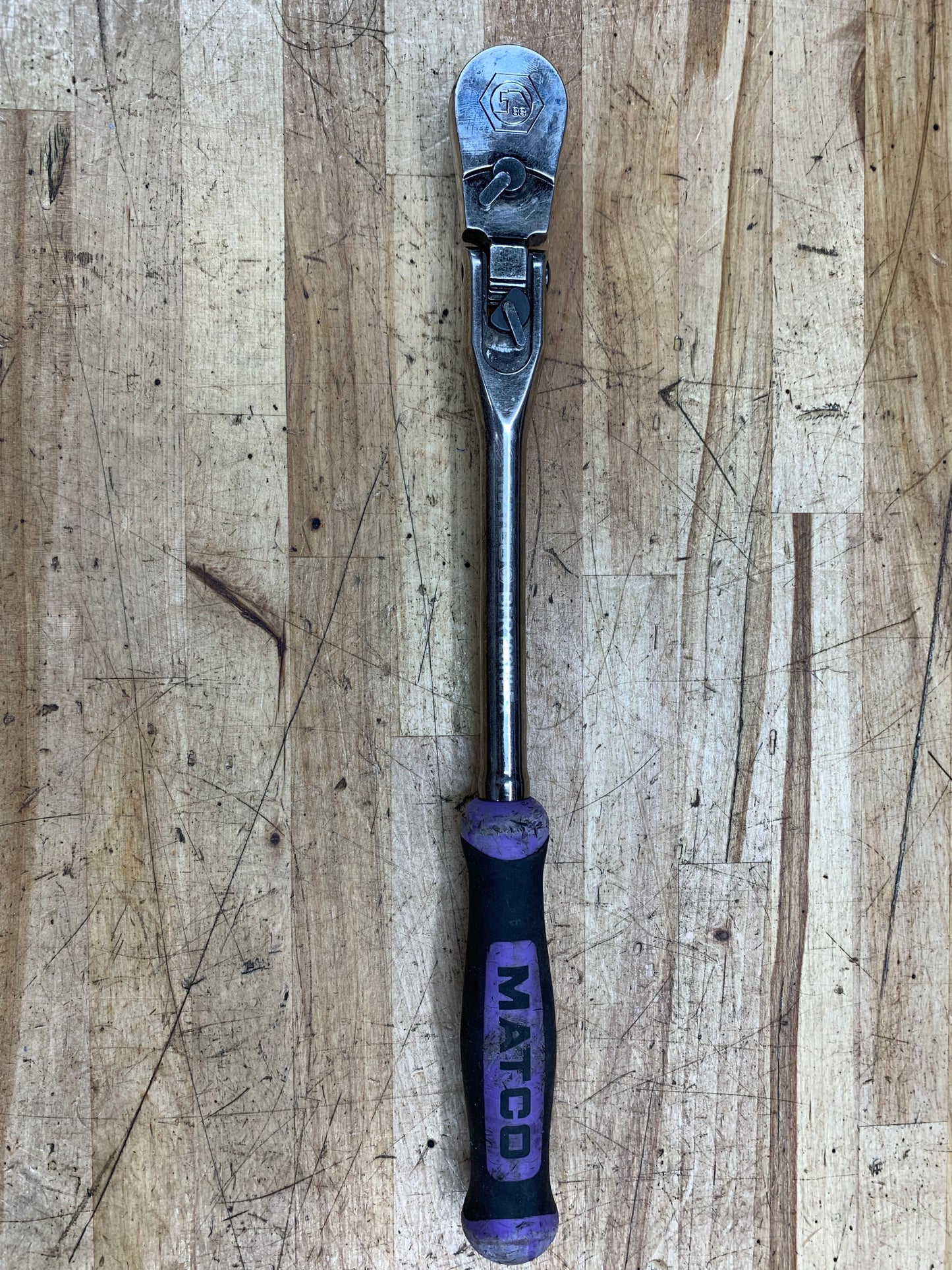 Matco 3/8" Locking Flex Head Ratchet 88 Fine Tooth Purple BFR128NLFx USA
