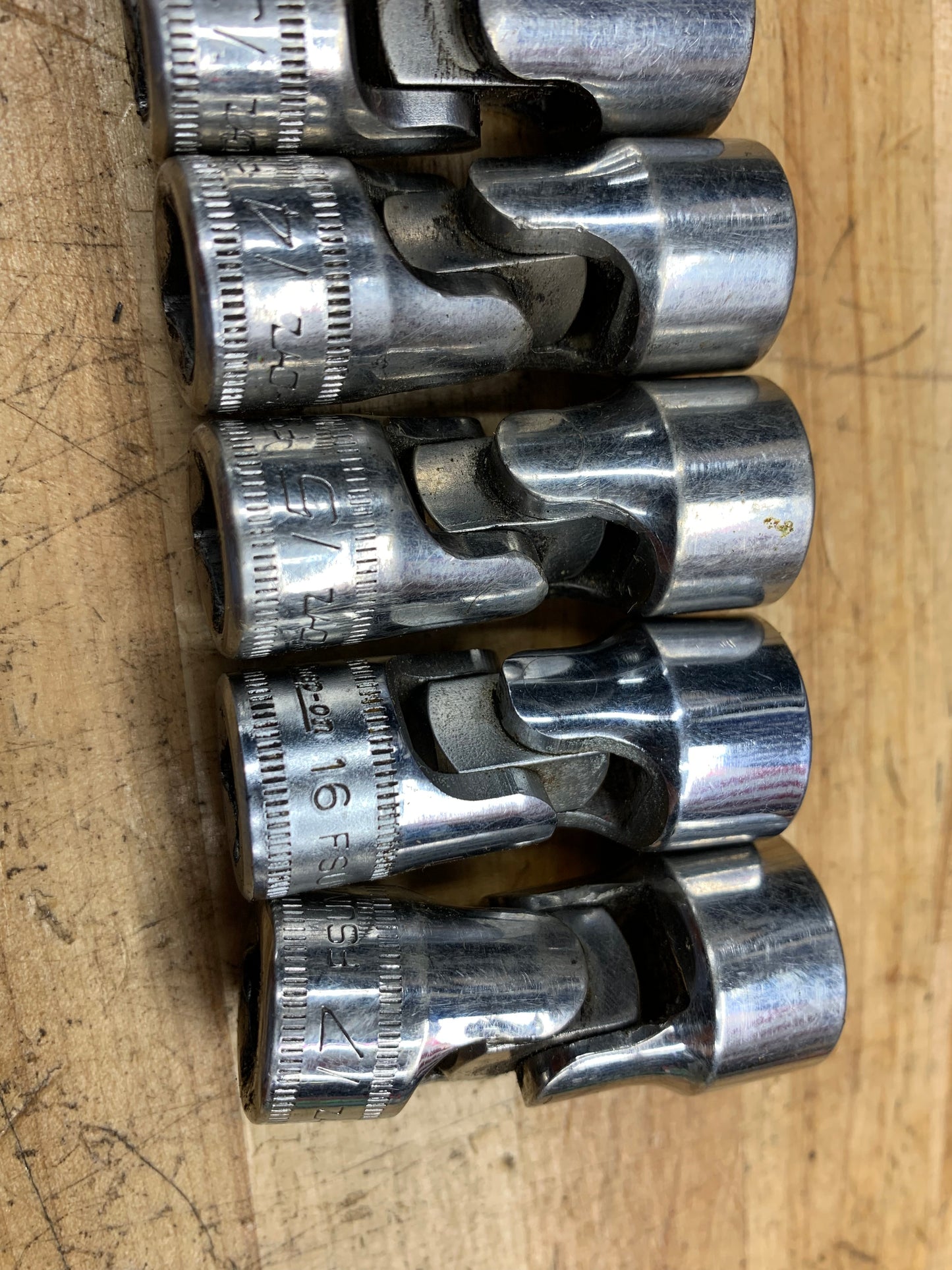 Snap On Metric 3/8” Swivel Universal Socket Set 7pc