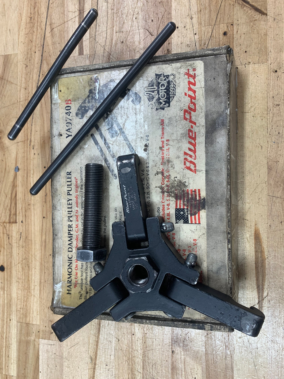 Blue Point harmonic balancer puller set YA9740B – MRC Tools LLC