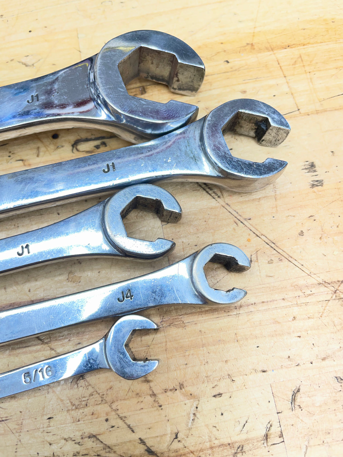 Mac Tools SAE Flare Line Wrench Set* 5pc 5/16”-7/8” USA
