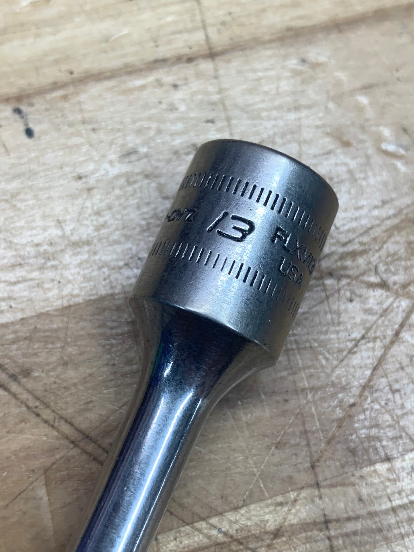 Snap On 13mm XL Swivel Socket 3/8” drive FLXM13