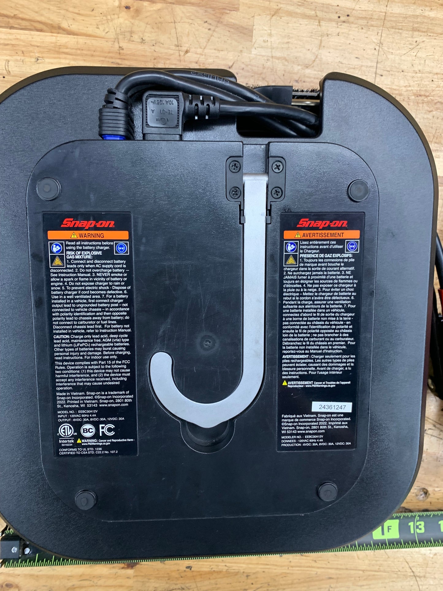 Snap On Smart Battery Charger EEBC30A12V