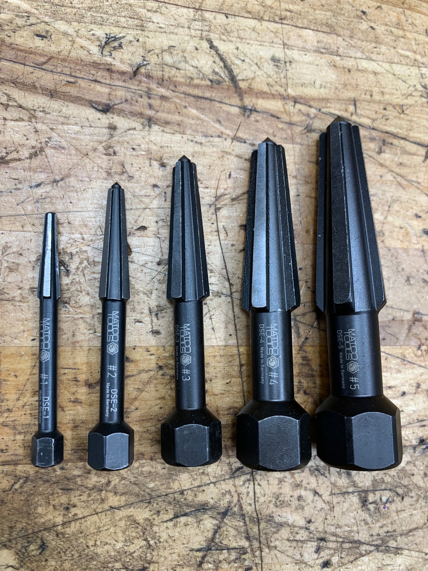 Matco Dual Edge Screw Extractor Set Germany DSE5