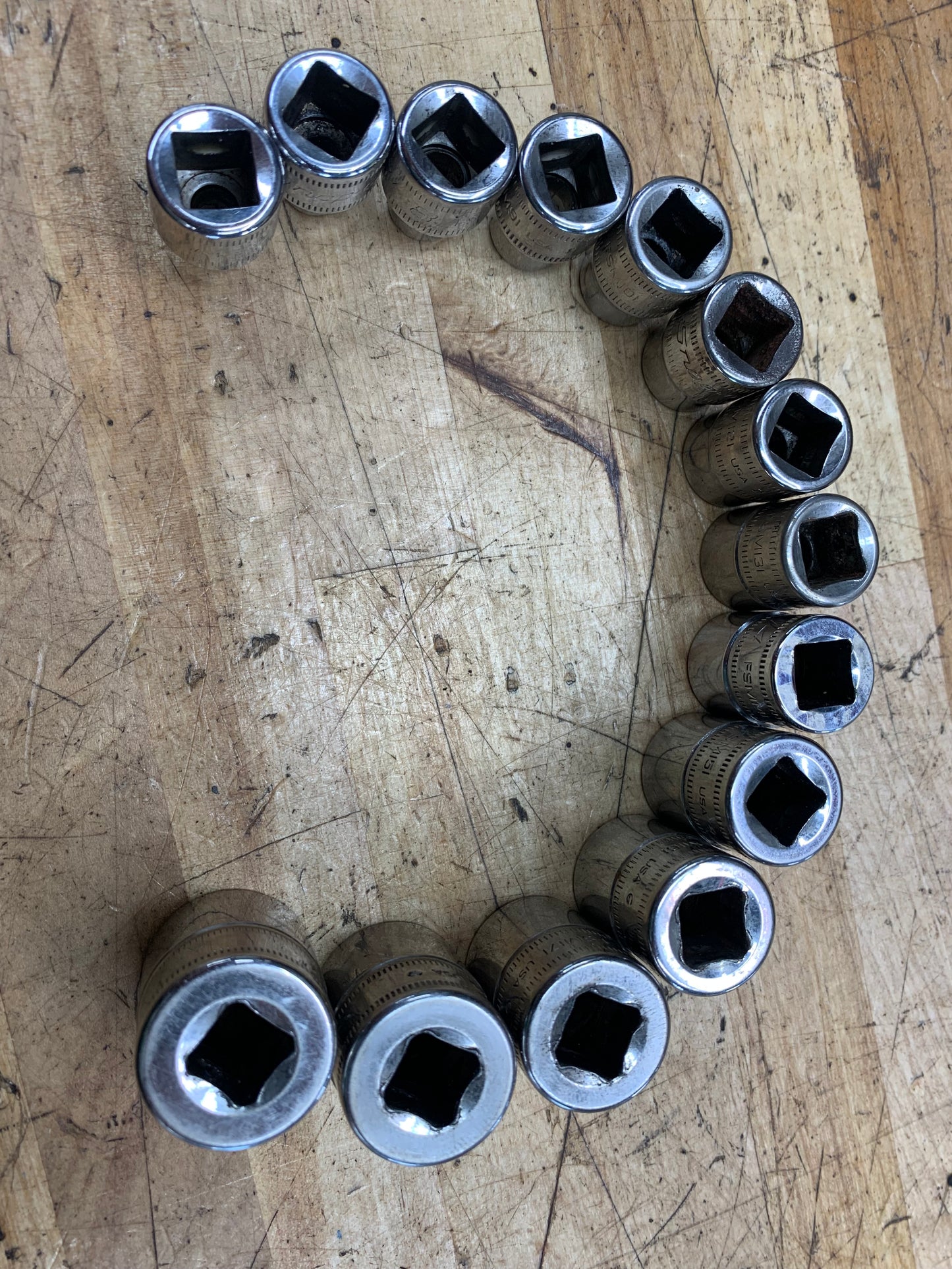 Snap On 3/8" Metric Shallow Socket Set 14pc 212FSMY