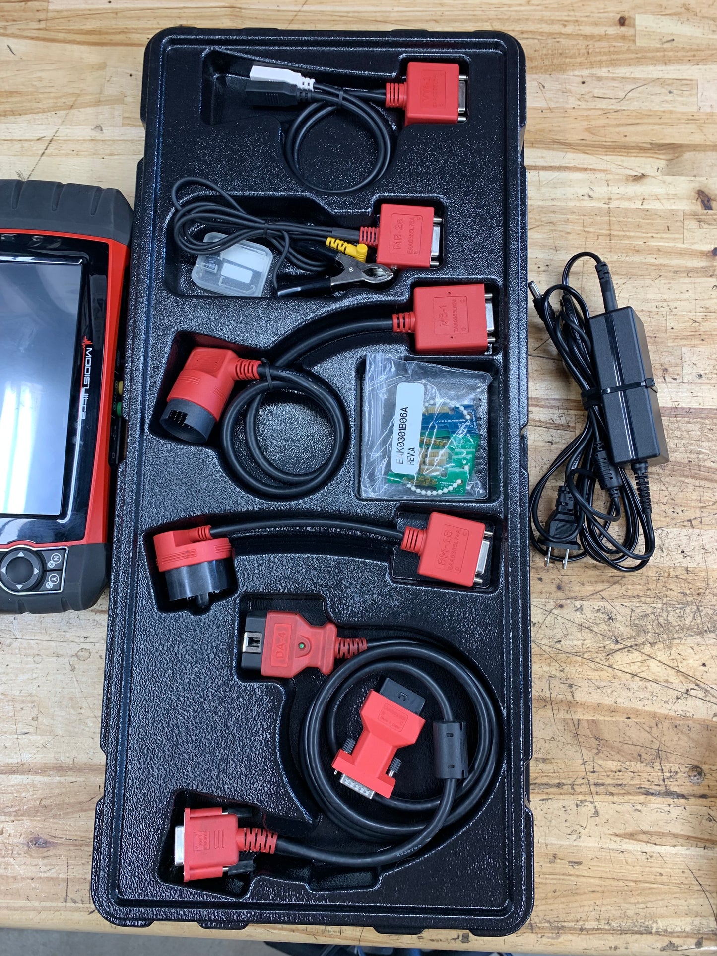 Snap On Modis Ultra Scan Tool OSCILLOSCOPE & European OBD Adapter Tray Set EEMS328